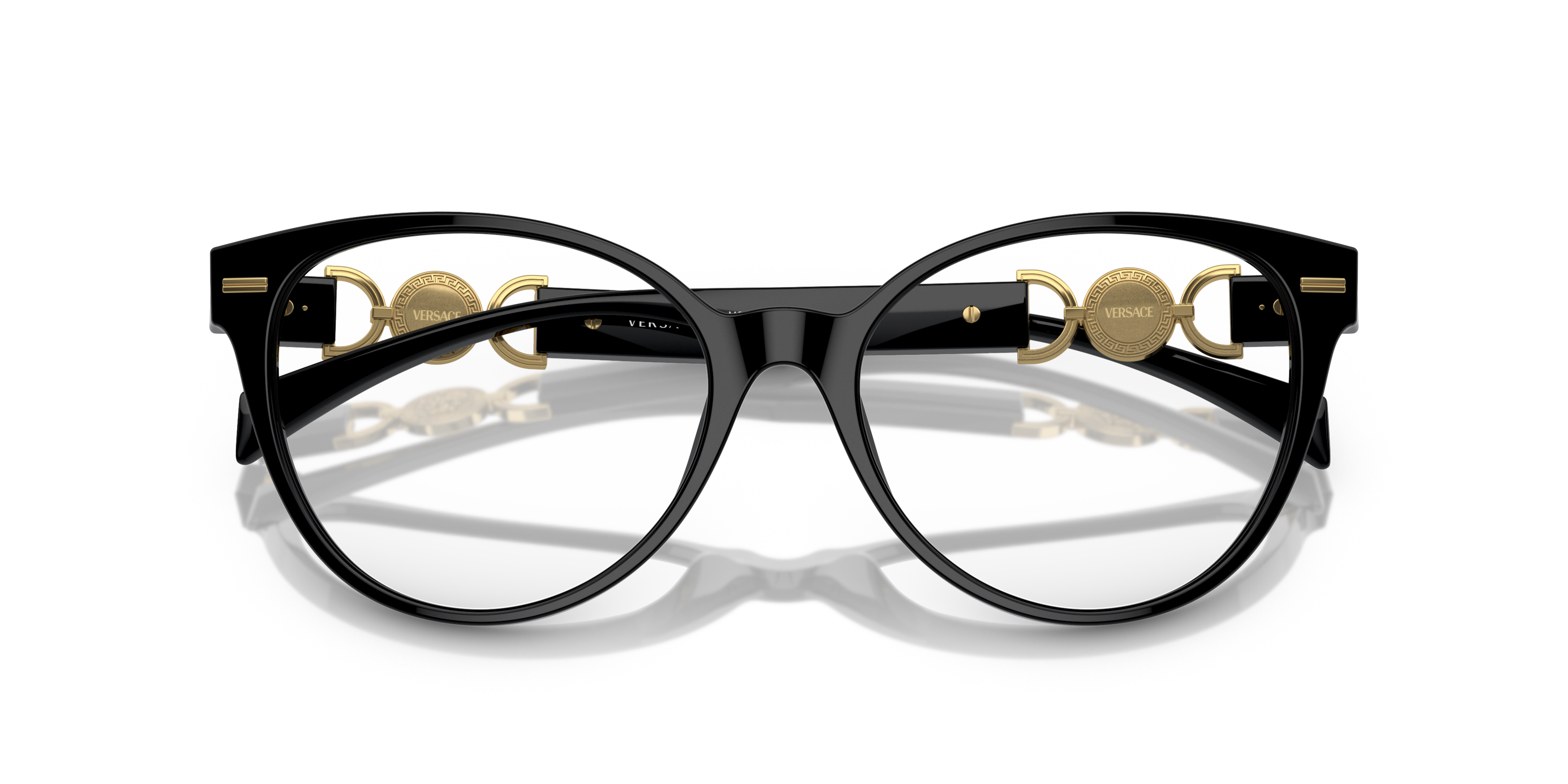 Folded Versace 0VE3334 GB1 Glasögonbåge Svart