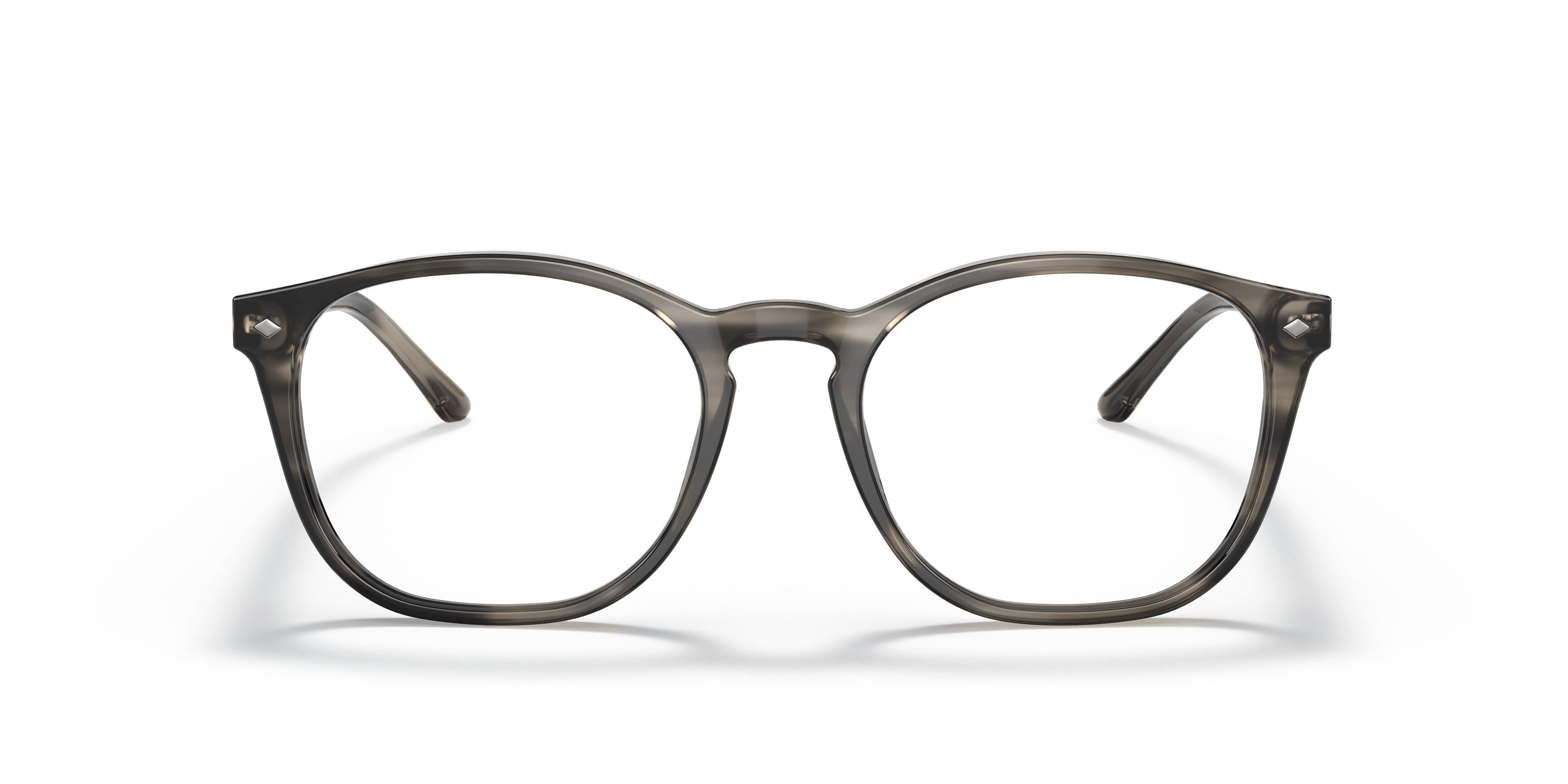 Front Giorgio Armani AR 7074 Glasses Transparent / Grey