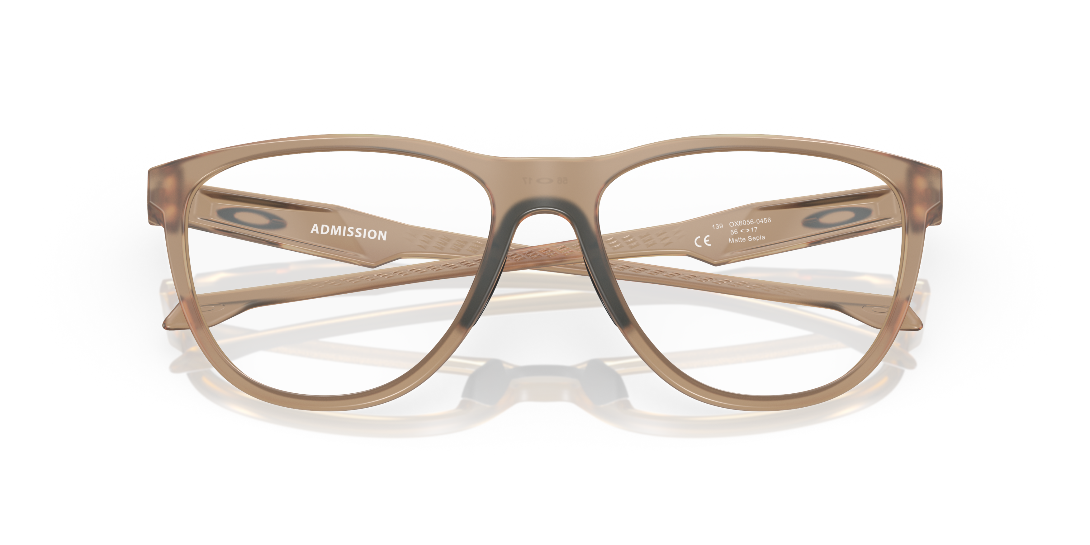 Folded Oakley Admission OX 8056 Glasses Transparent / Brown