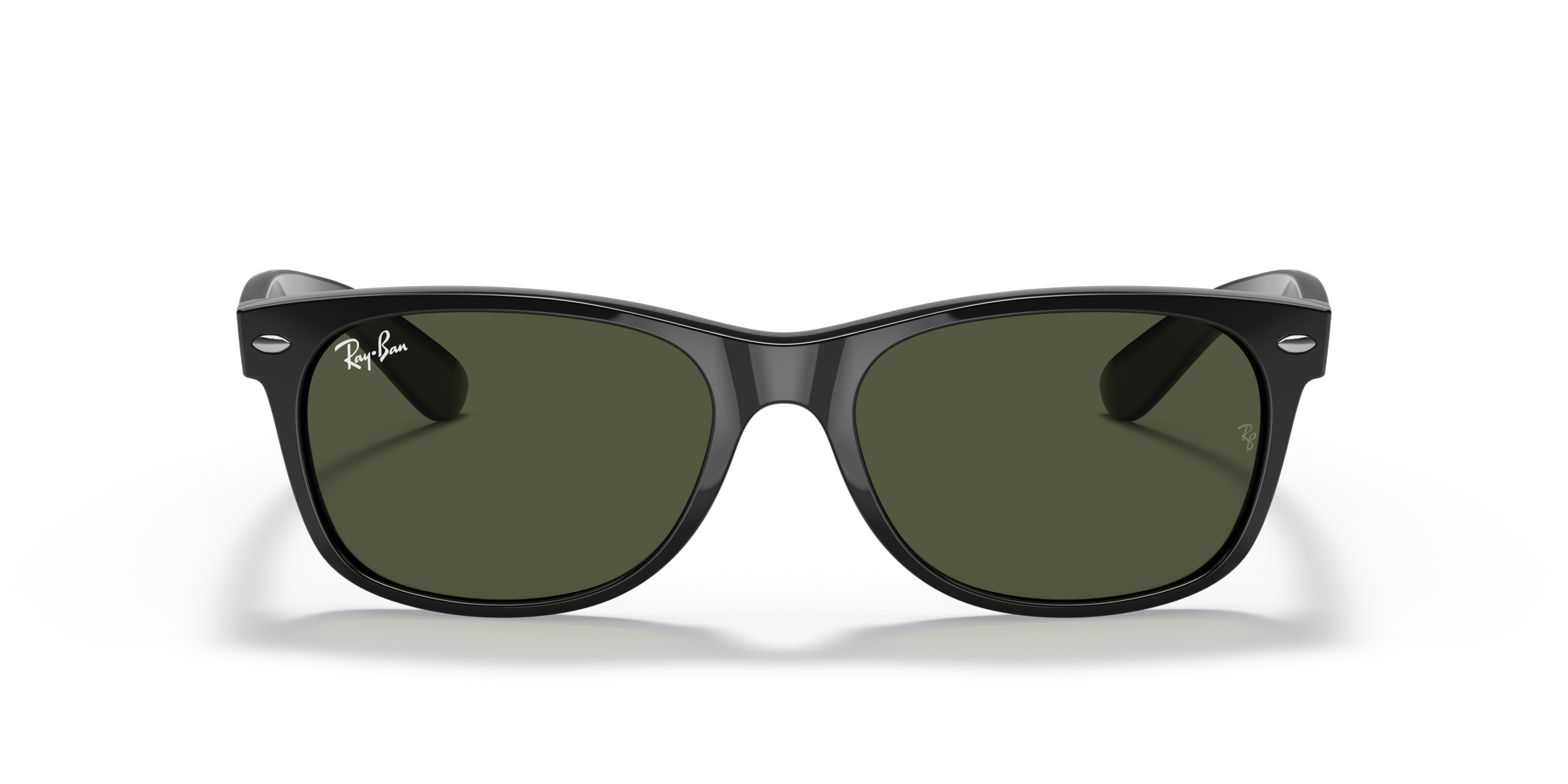 Front Ray-Ban New Wayfarer Classic RB 2132 (901L) Sunglasses Green / Black