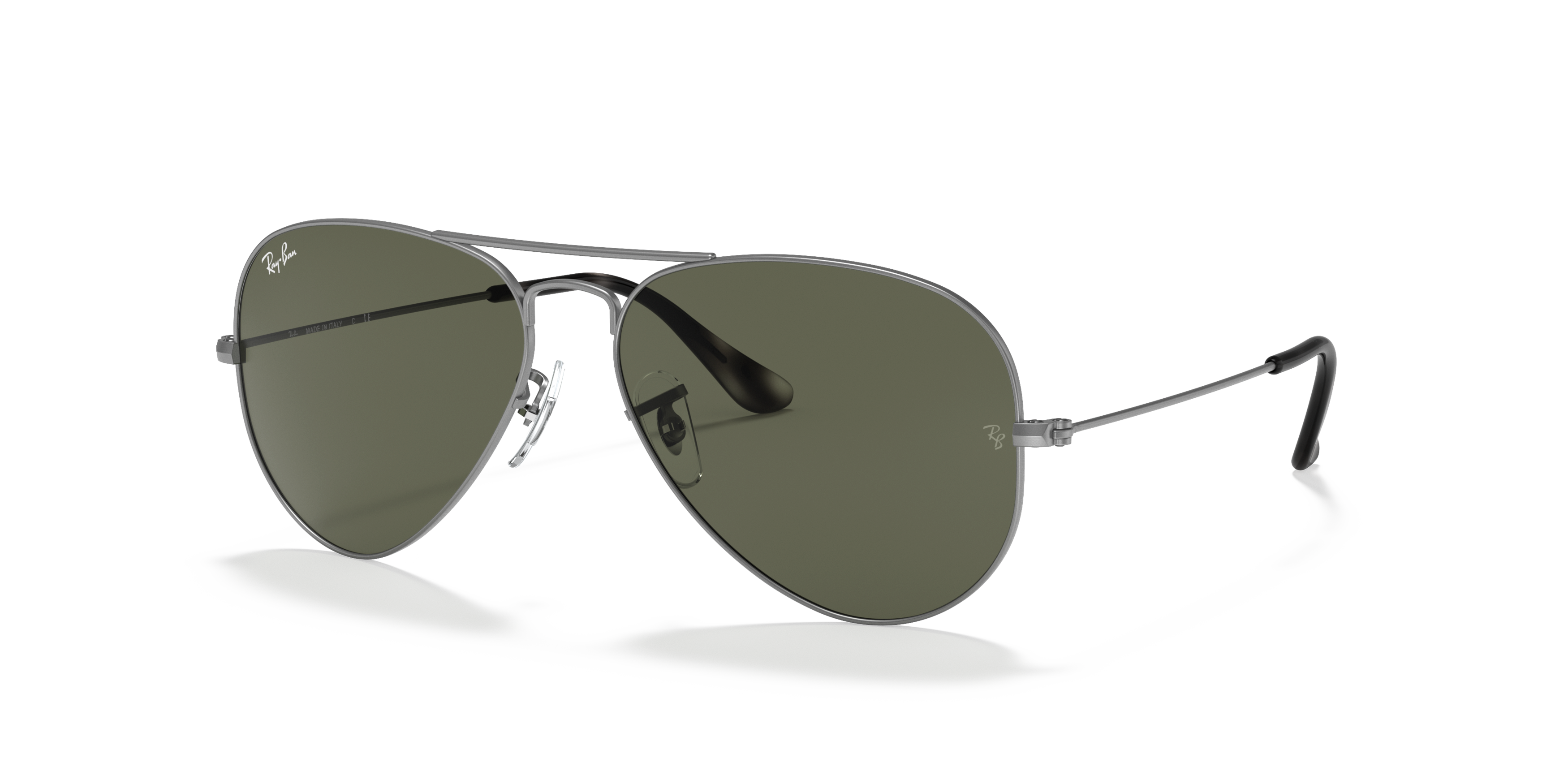 Angle_Left01 Ray-Ban Aviator Classic RB3025 919031 Groen / Zilver