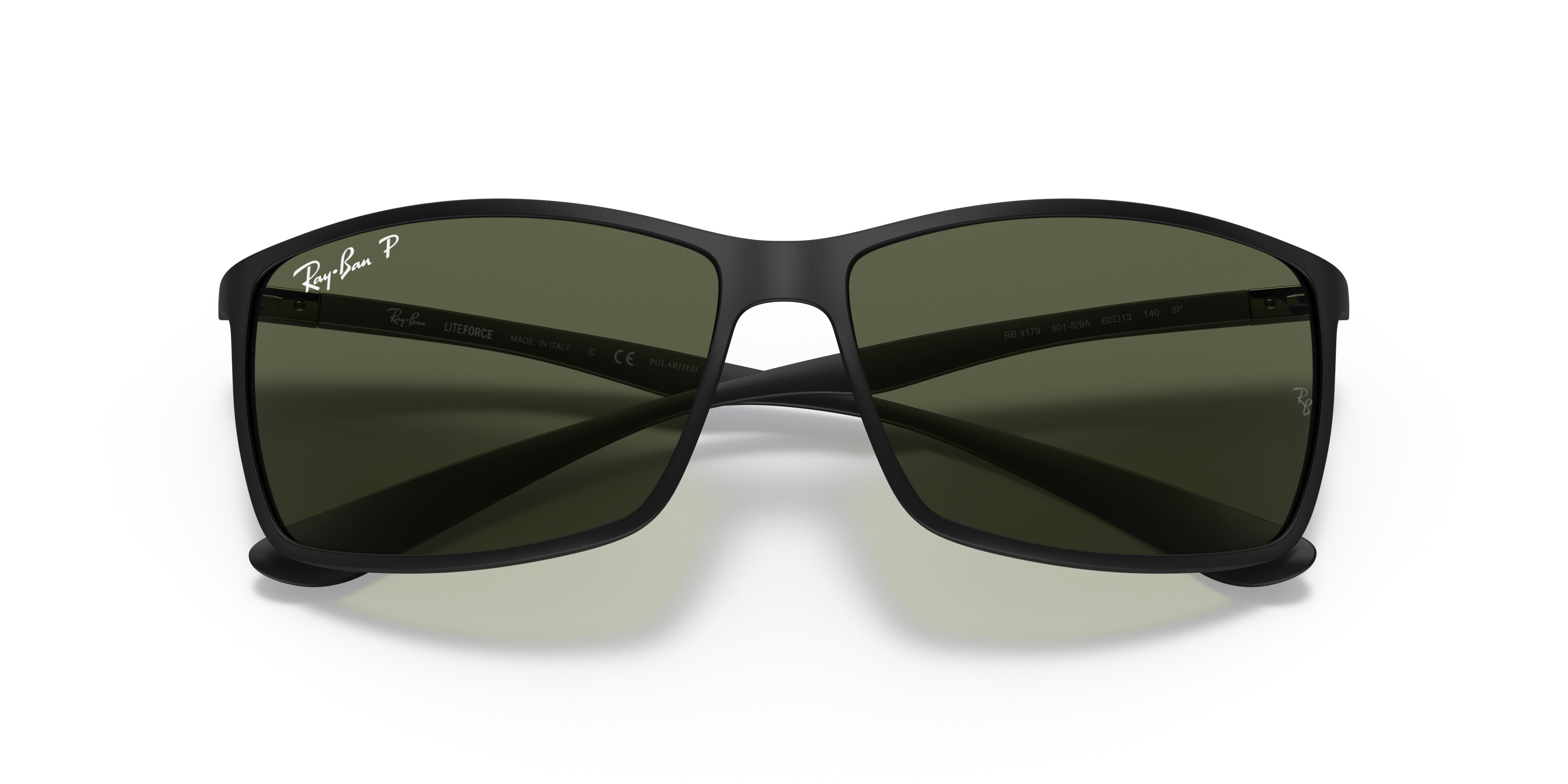 Folded Ray-Ban Liteforce RB 4179 (601S9A) Sunglasses Green / Black