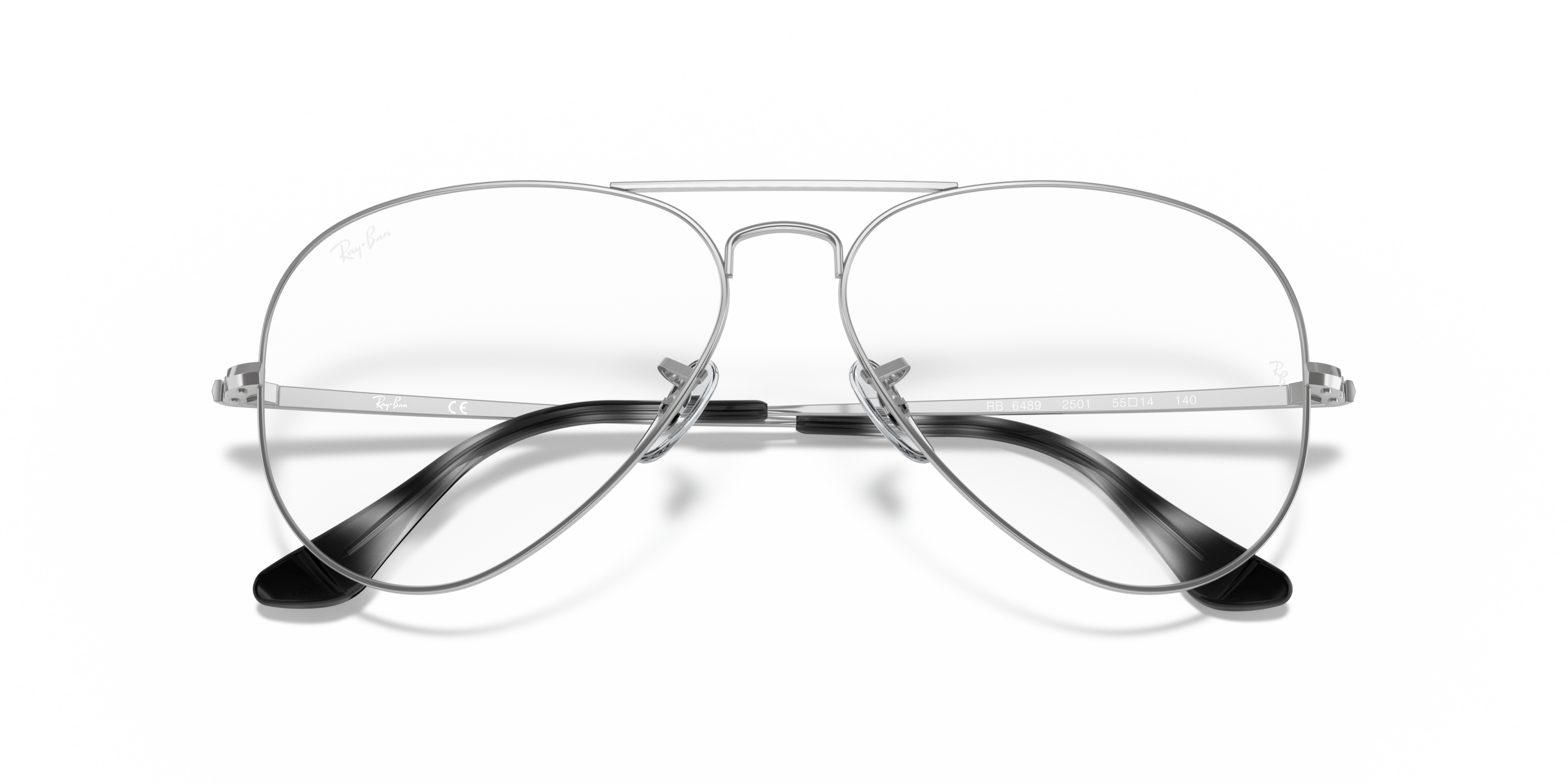 Folded Ray-Ban RX 6489 (Large) (2501) Glasses Transparent / Silver