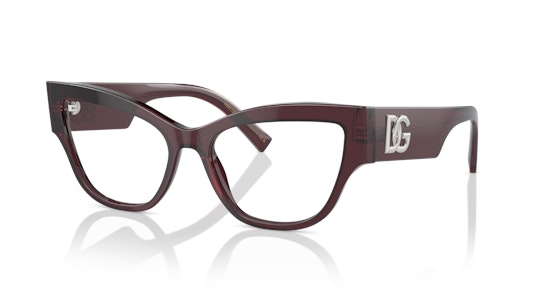 Dolce & Gabbana DG 3378 Glasses Transparent / Transparent, Purple