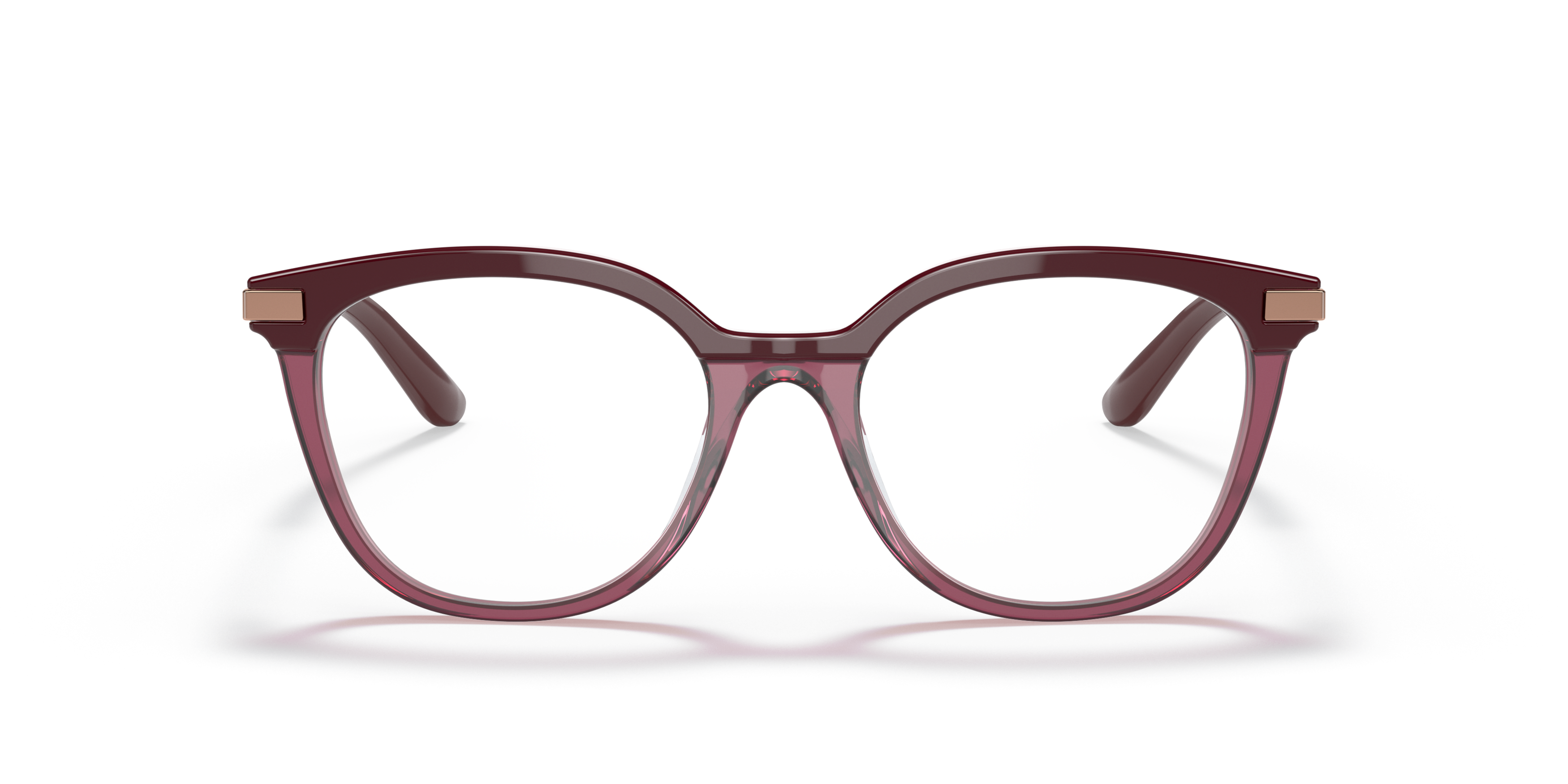 Front Dolce & Gabbana DG 3346 (3247) Glasses Transparent / Red