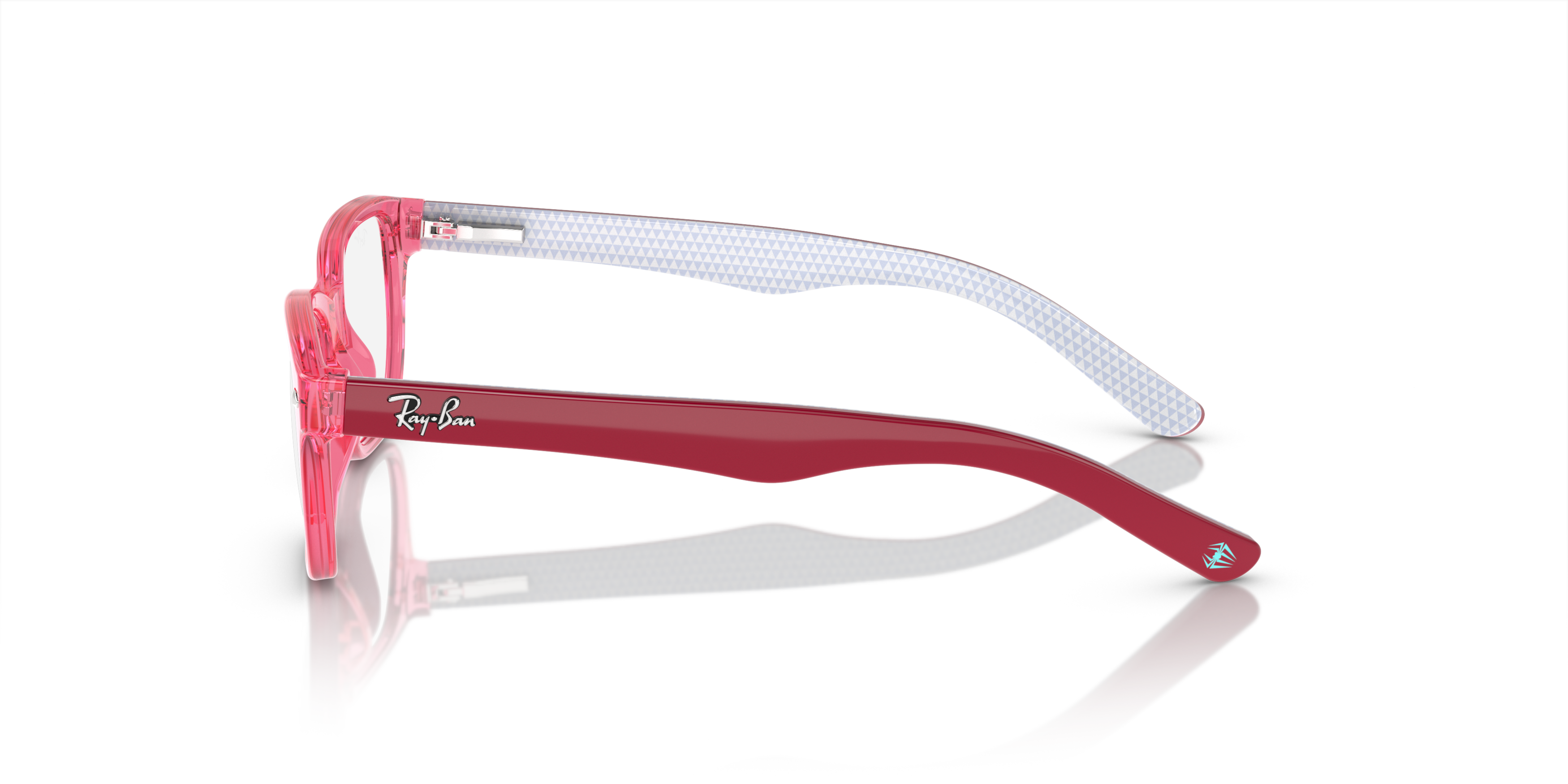 Angle_Left02 RAY-BAN RY1555 3978 Rose, Cristal