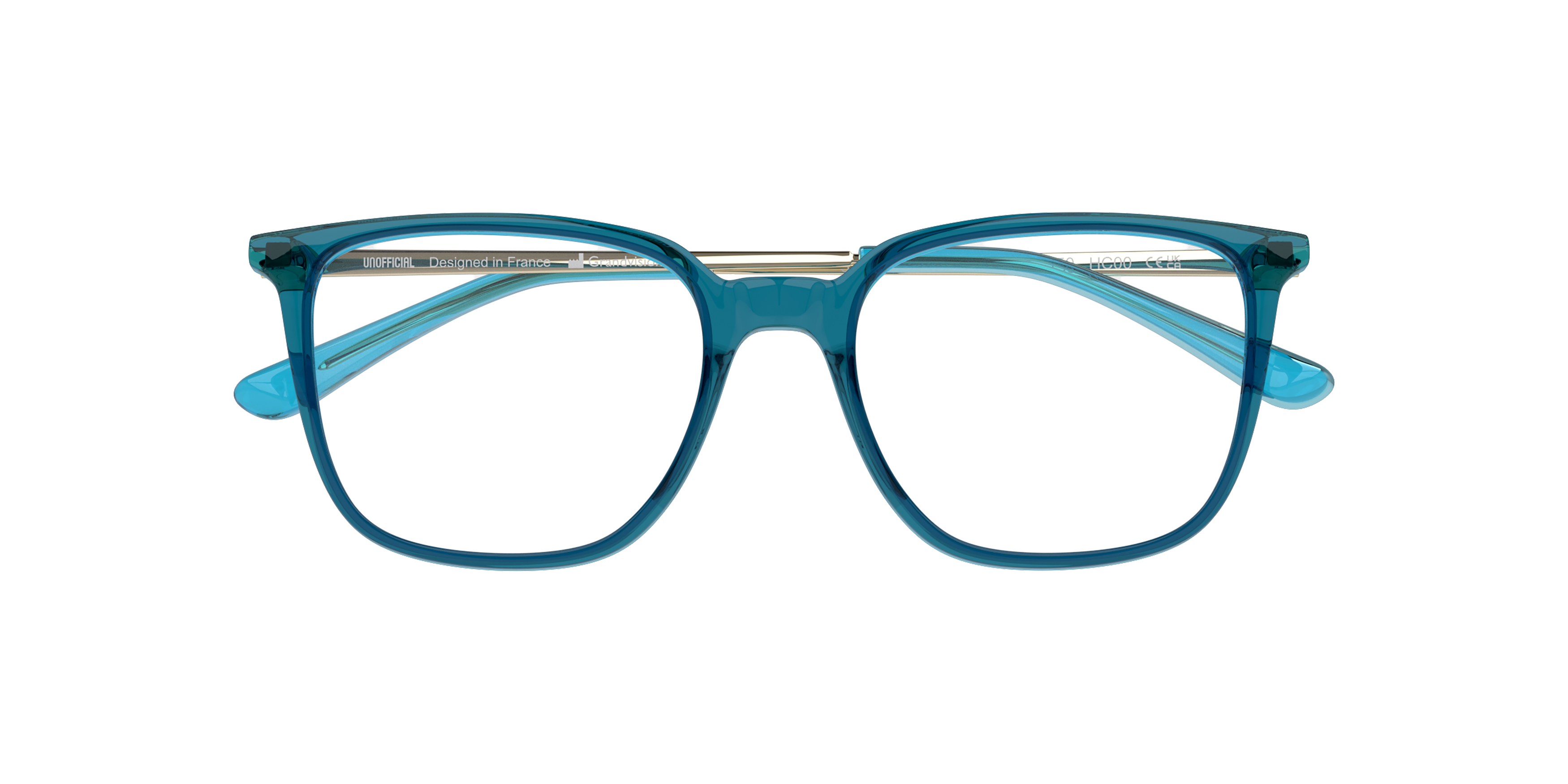 Folded Unofficial UN OT0158 (ED00) Children's Glasses Transparent / Blue