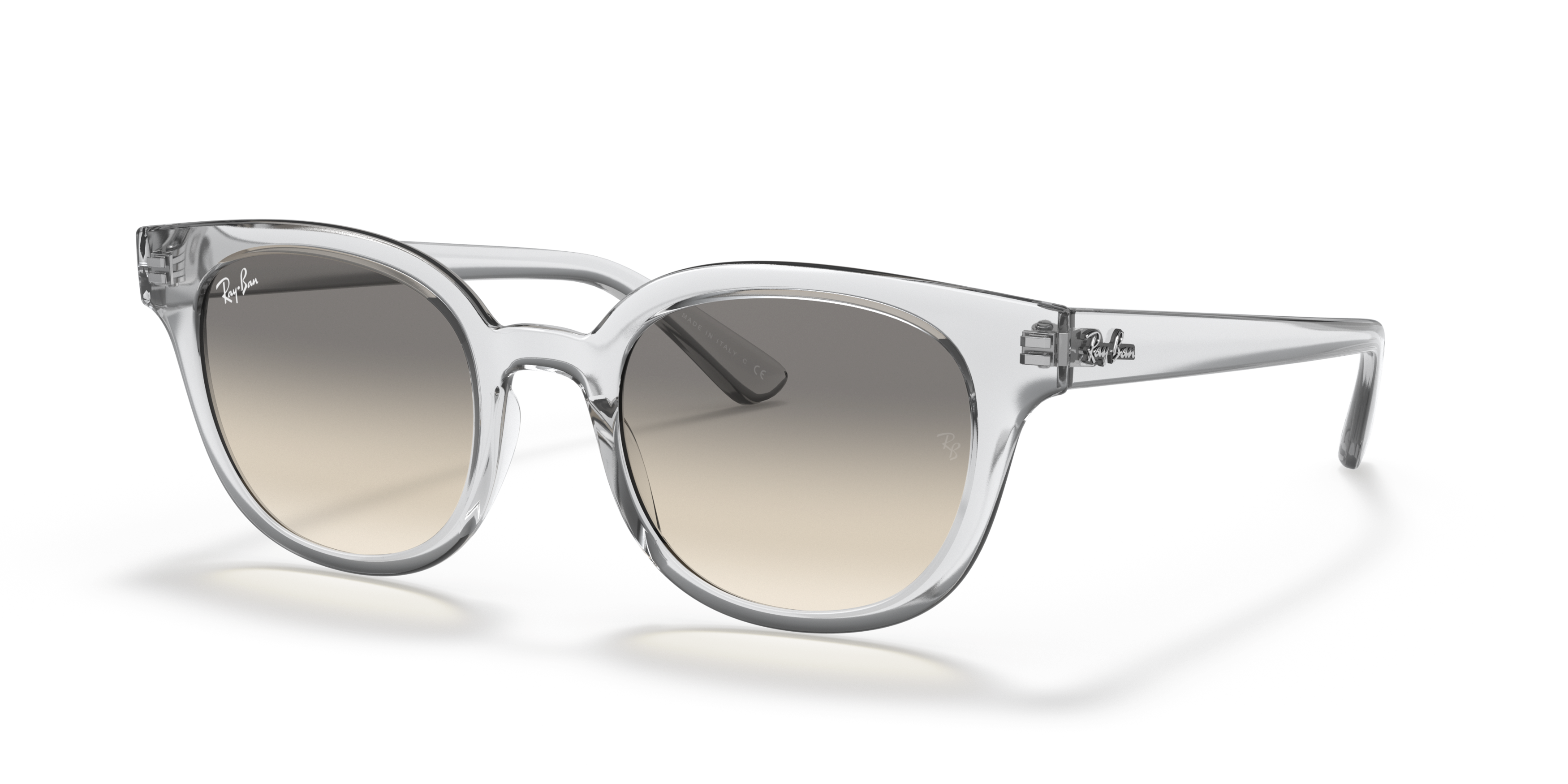 Angle_Left01 Ray-Ban RB 4324 Sunglasses Grey / Transparent, Clear