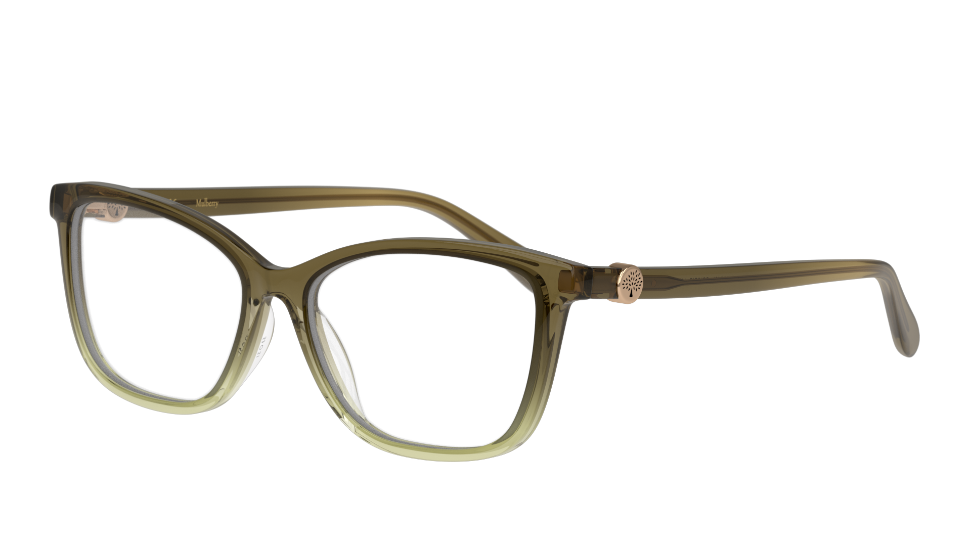 Angle_Left01 Mulberry VML 101 Glasses Transparent / Green
