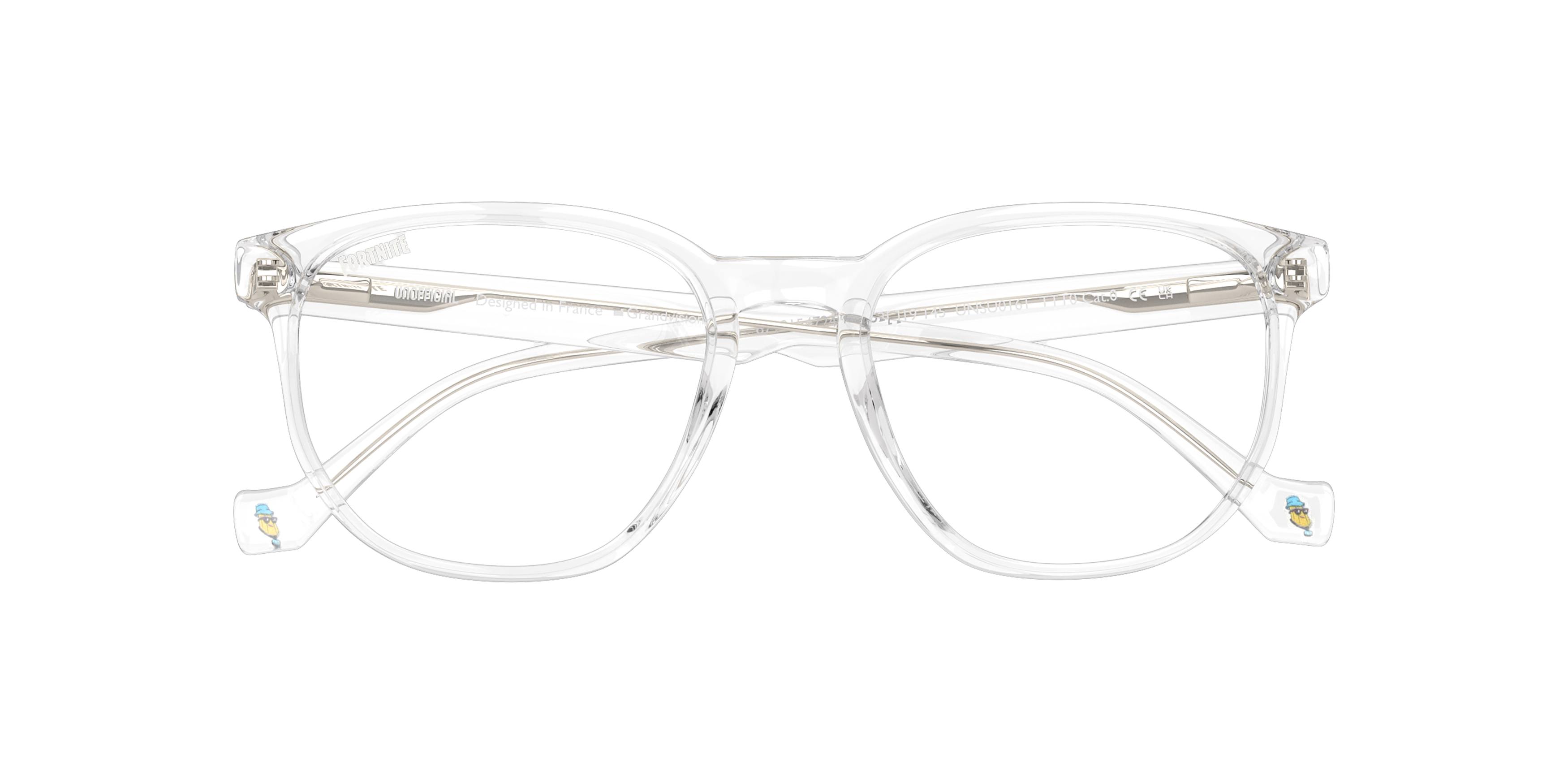 Folded Fortnite with Unofficial UNSU0161 (TTT0) Glasses Transparent / Transparent