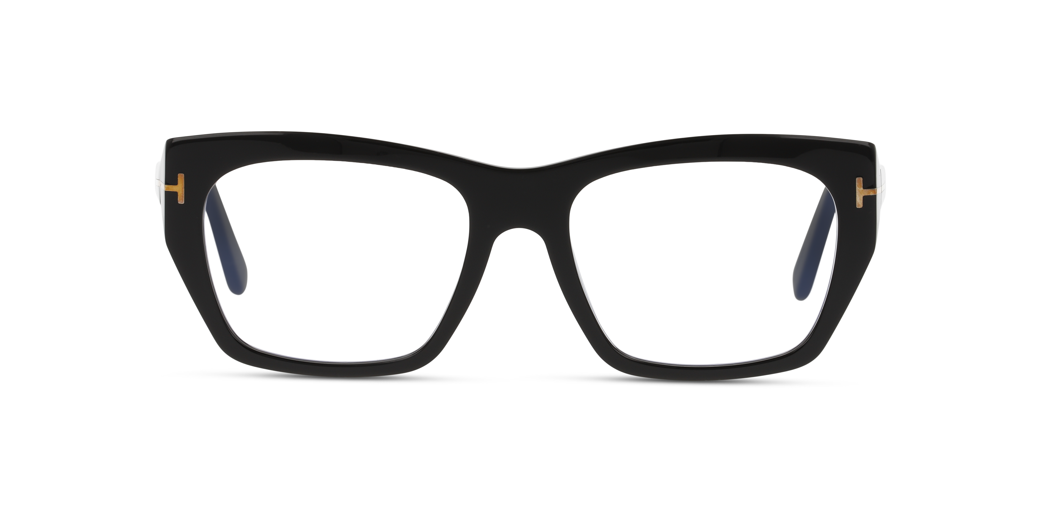Front Tom Ford FT 5846-B Glasses Transparent / Black