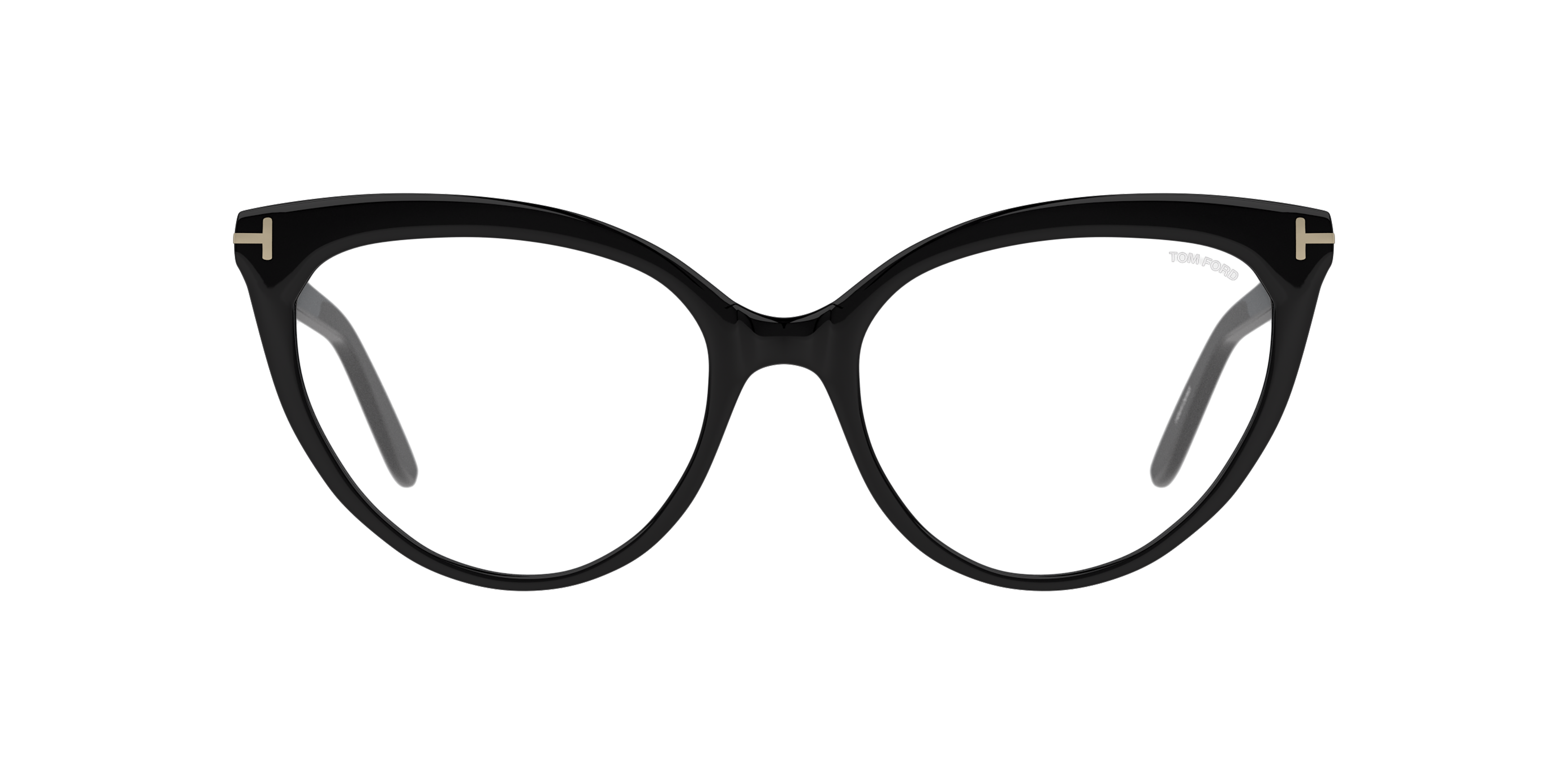 Front Tom Ford FT 5674-B (001) Glasses Transparent / Black
