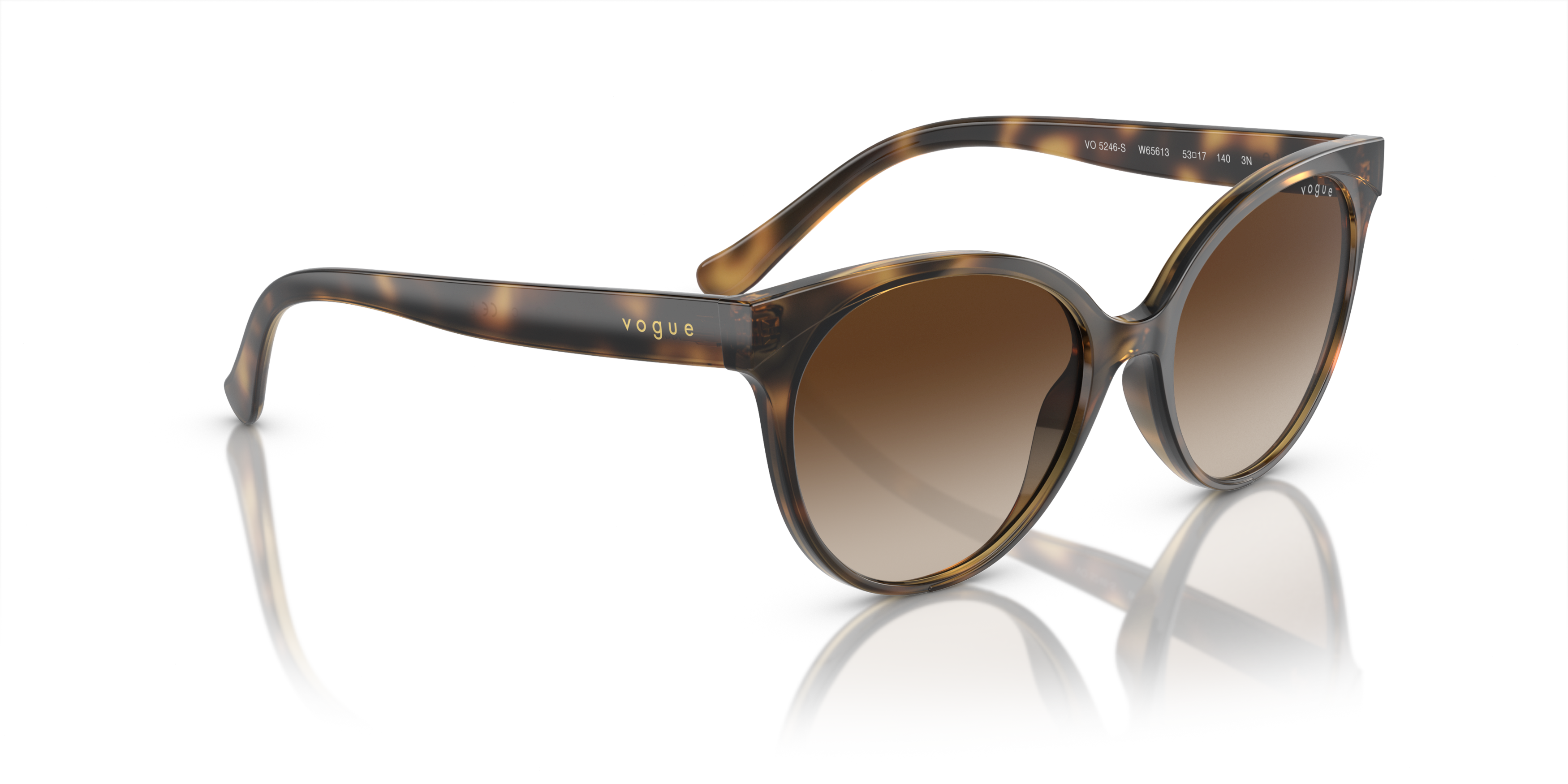 Angle_Right01 Vogue VO 5246S Sunglasses Brown / Tortoise Shell