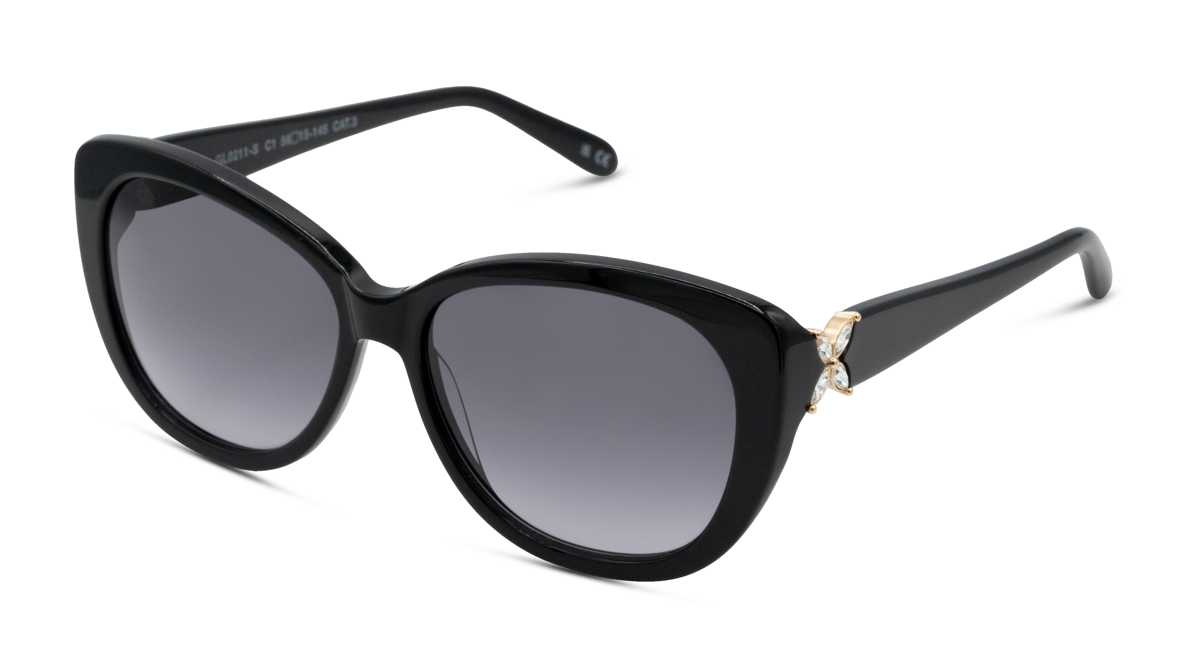 Angle_Left01 Palazzo GL 0211-S Sunglasses Grey / Black
