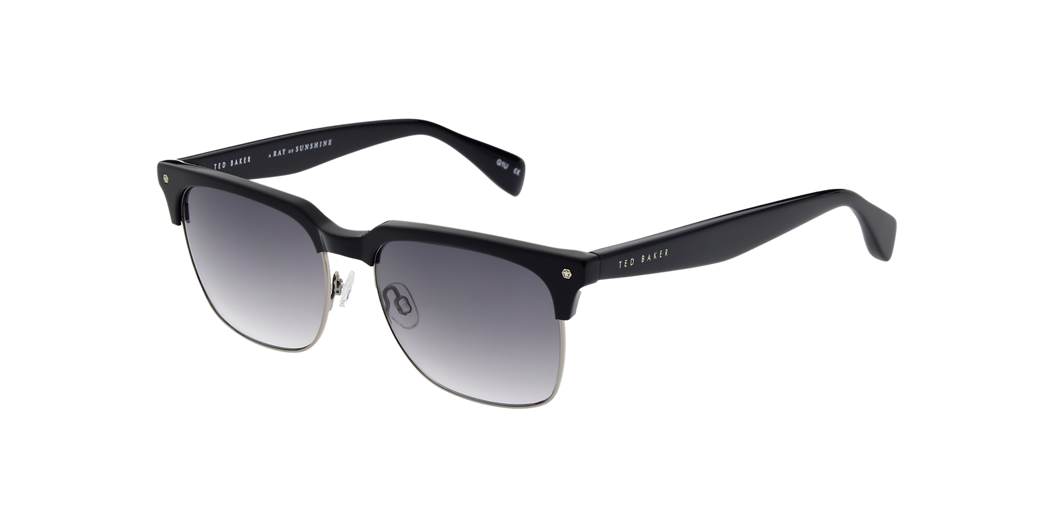 Angle_Left01 Ted Baker TB 1681 Sunglasses Grey / Black