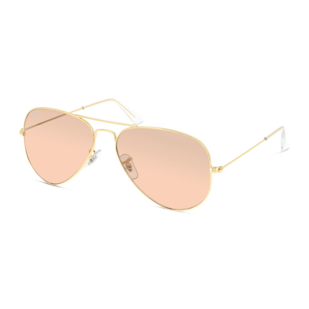 Ray-Ban Aviator RB3025 Lunettes de Soleil Homme - Pilote Marron - Possibilité de verres correcteurs