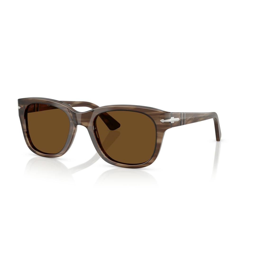 Persol 0PO3372S Solbriller - Firkantede Brun Polariserede Linser