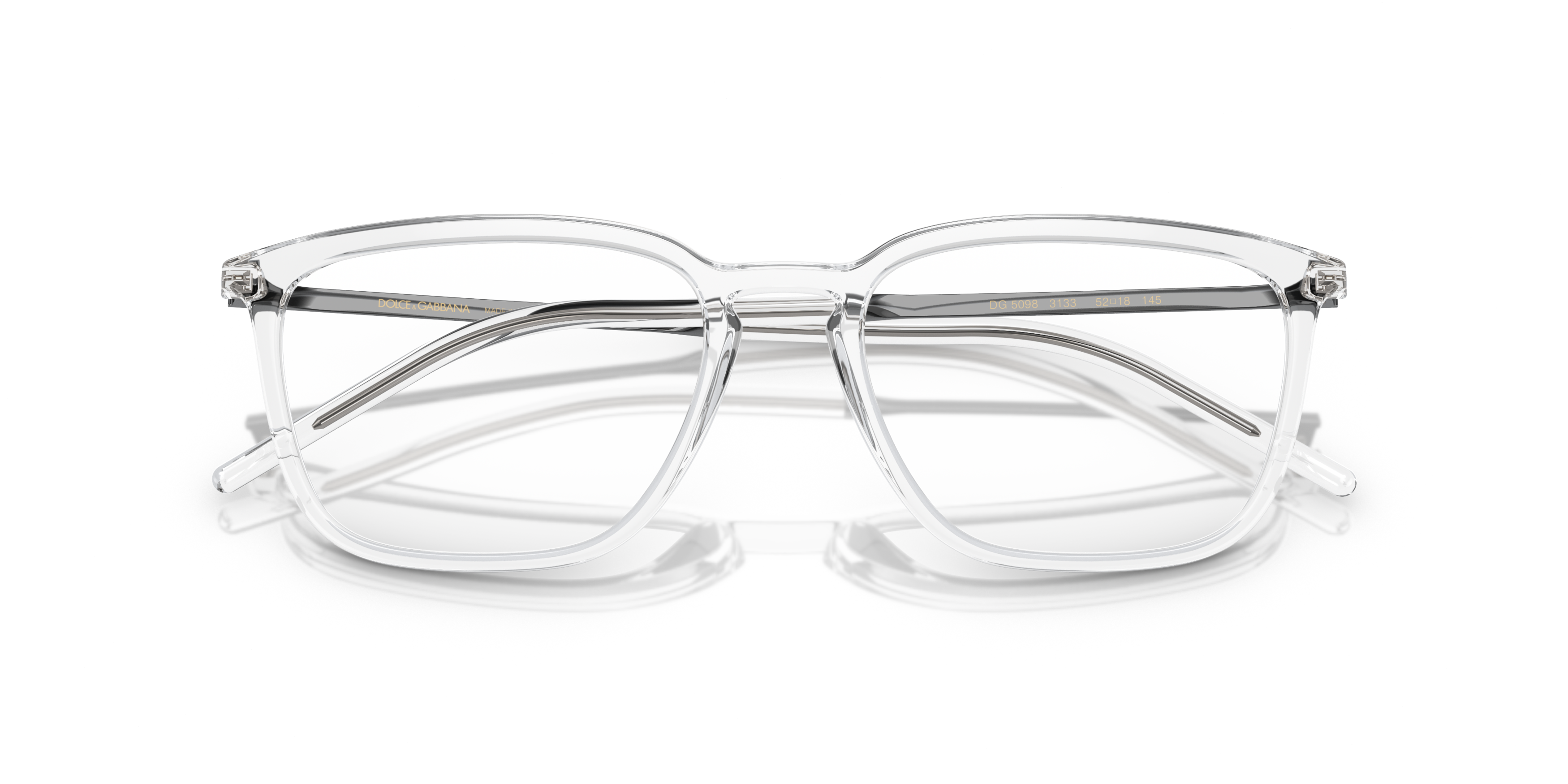 Folded Dolce & Gabbana DG 5098 Glasses Transparent / Transparent, Clear