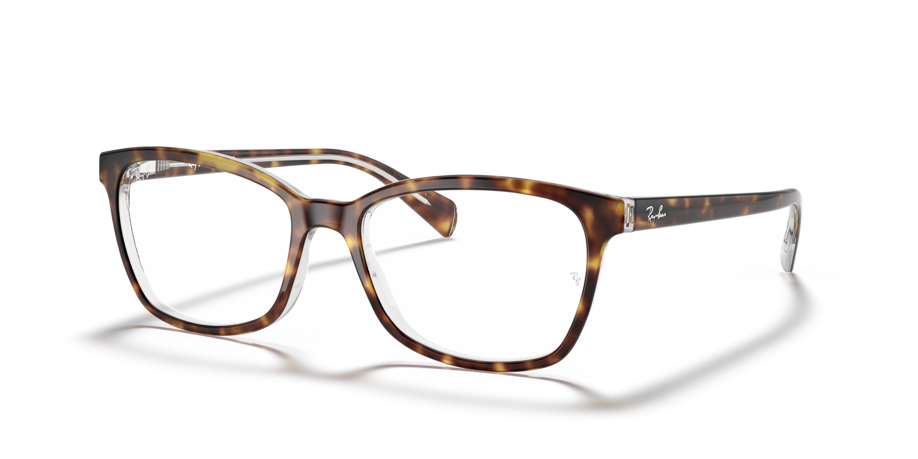 Angle_Left01 Ray-Ban RX 5362 (5082) Glasses Transparent / Tortoise Shell