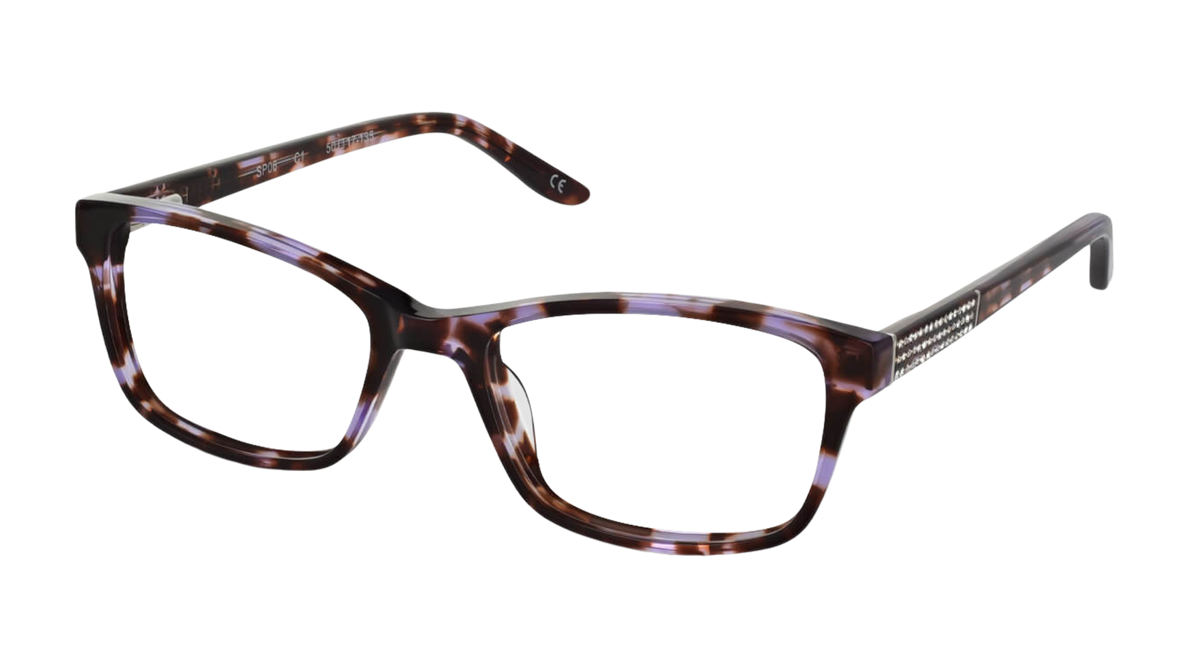Angle_Left01 Palazzo SP06 (C1) Glasses Transparent / Violet