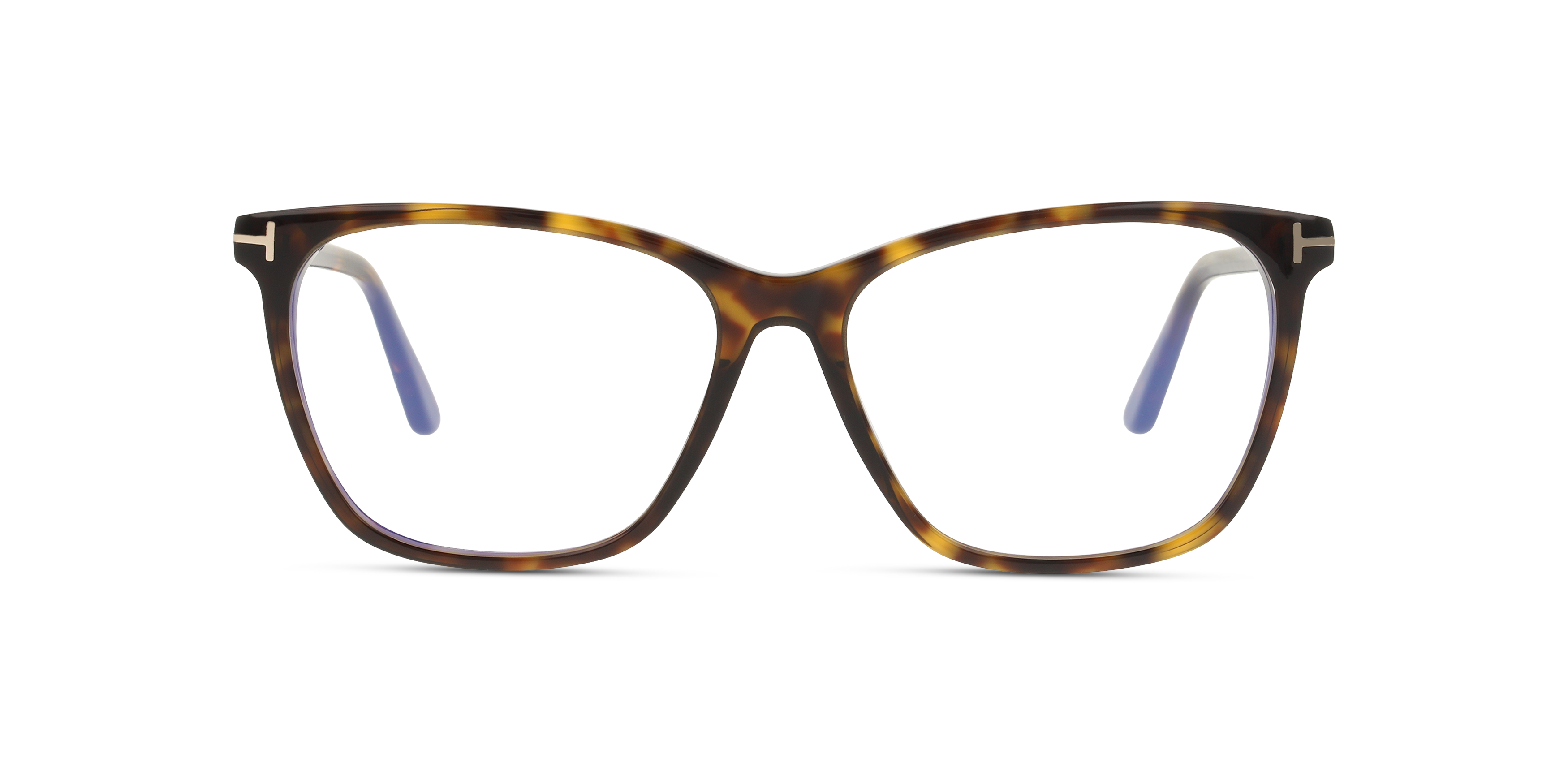 Front Tom Ford FT 5762-B (052) Glasses Transparent / Tortoise Shell