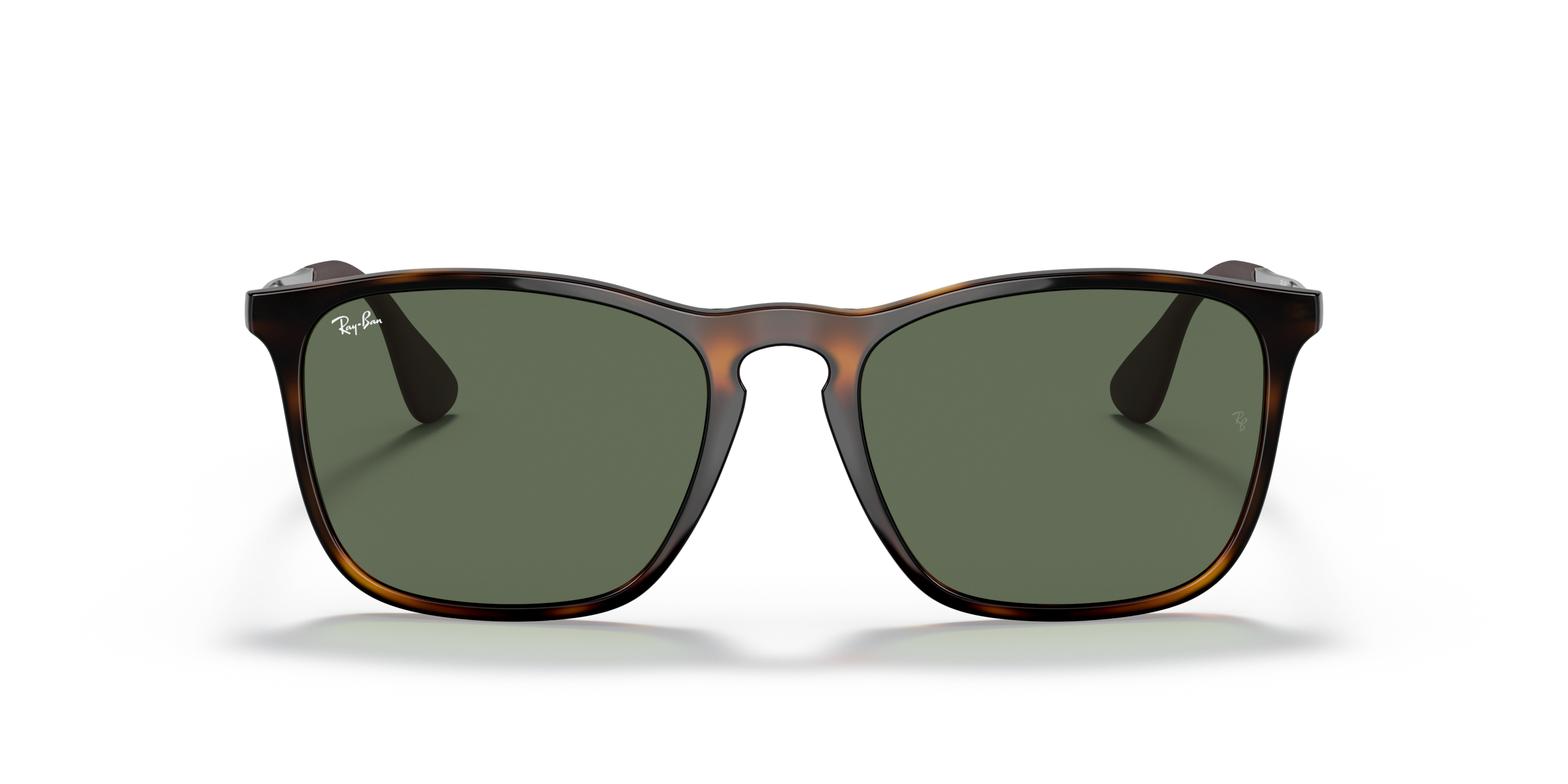 Front Ray-Ban Chris RB 4187 (710/71) Sunglasses Grey / Tortoise Shell