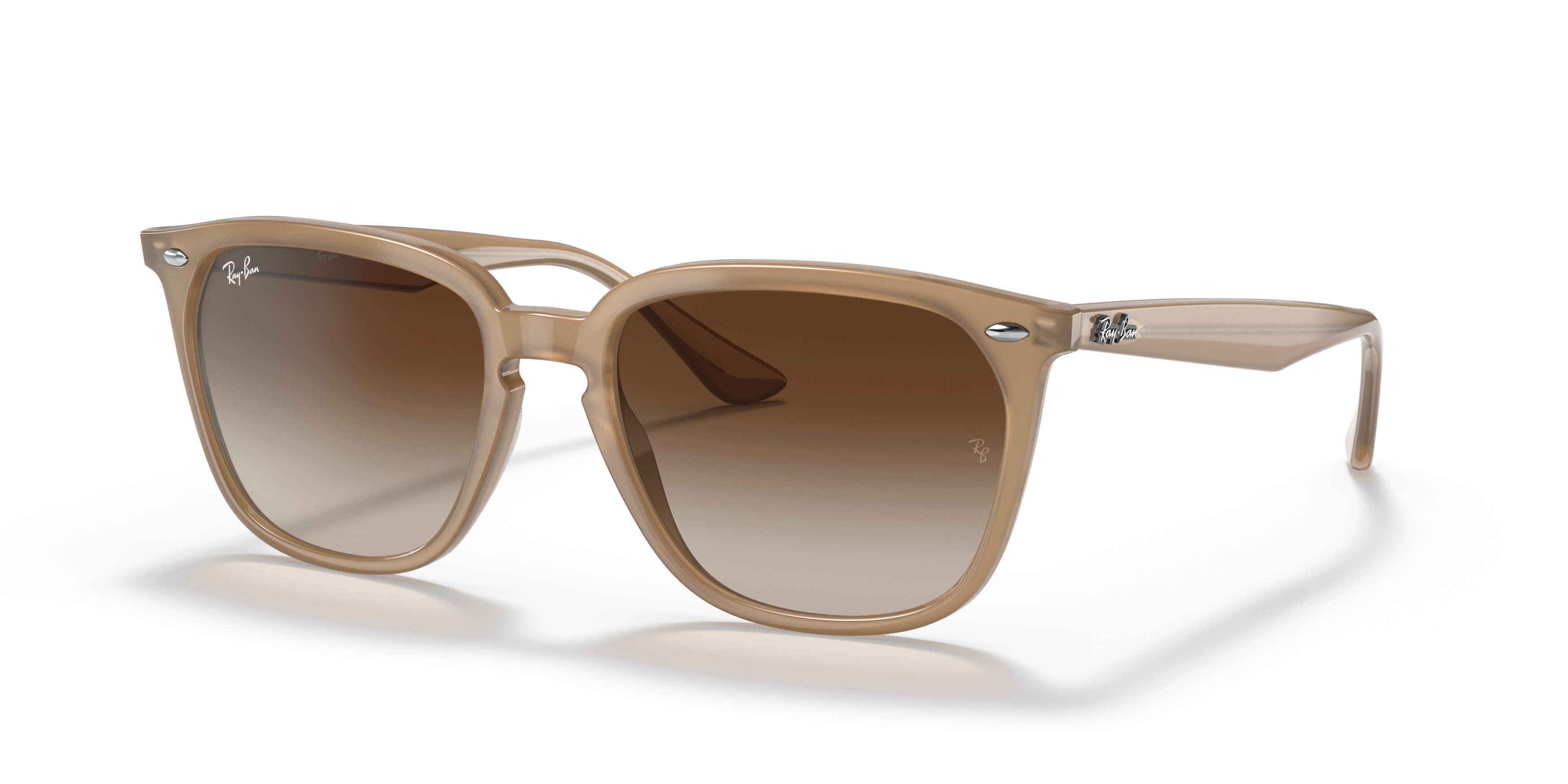 Angle_Left01 Ray-Ban RB4362 616613 Castanha / Bege