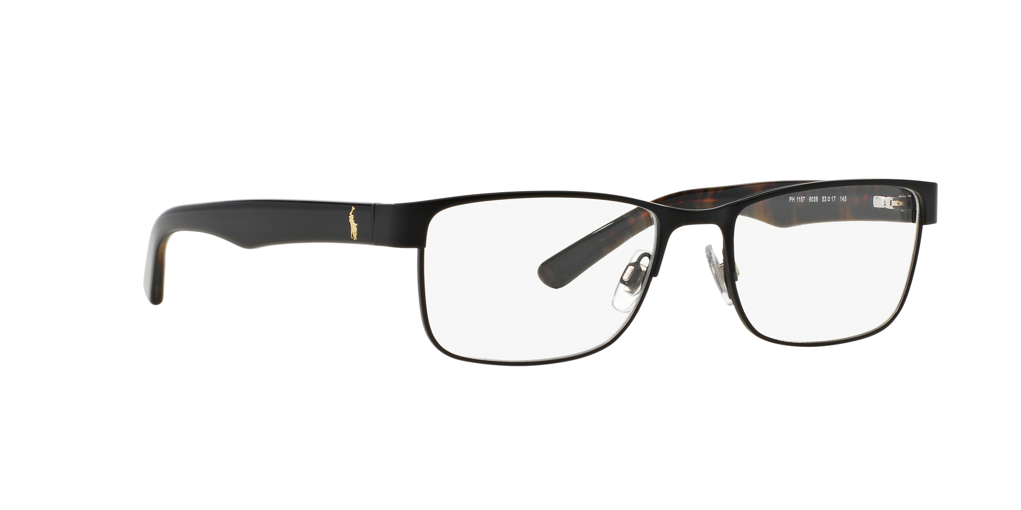 Angle_Right01 Polo Ralph Lauren PH 1157 Glasses Transparent / Black