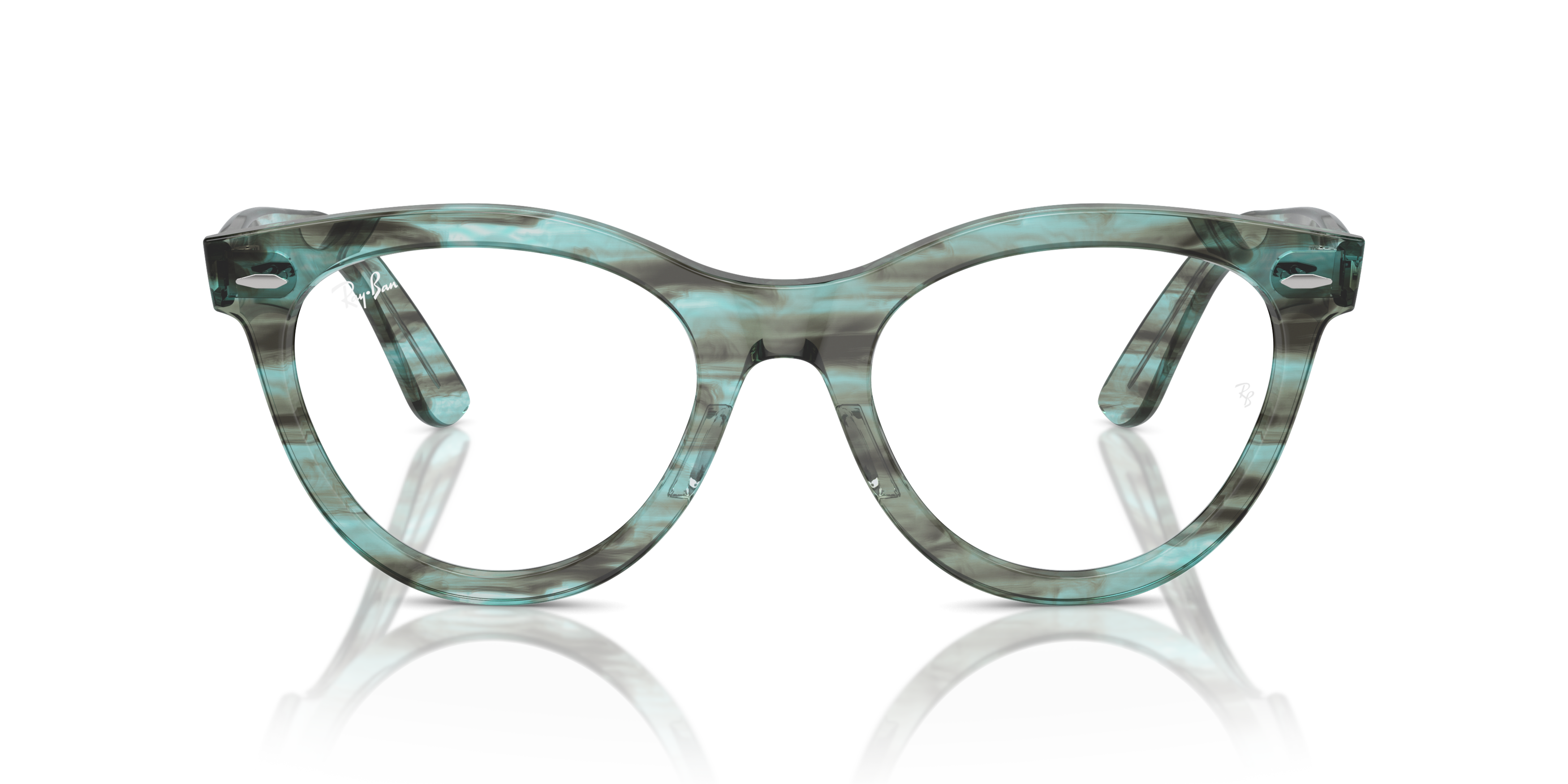 Front Ray-Ban RX 2241V Glasses Transparent / Black
