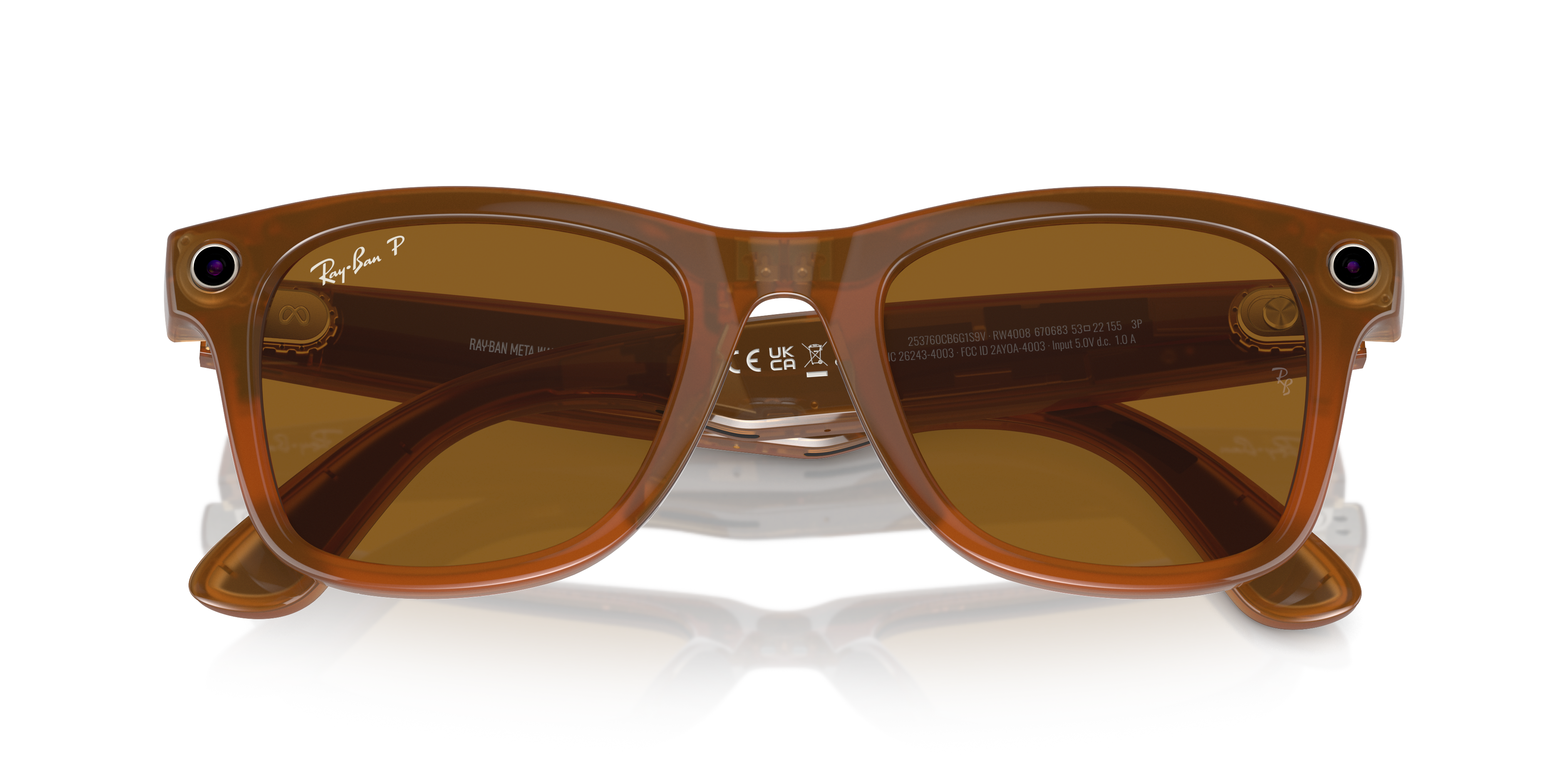 [products.image.folded] Ray-Ban Meta Wayfarer Smart Glasses RW4008 670683