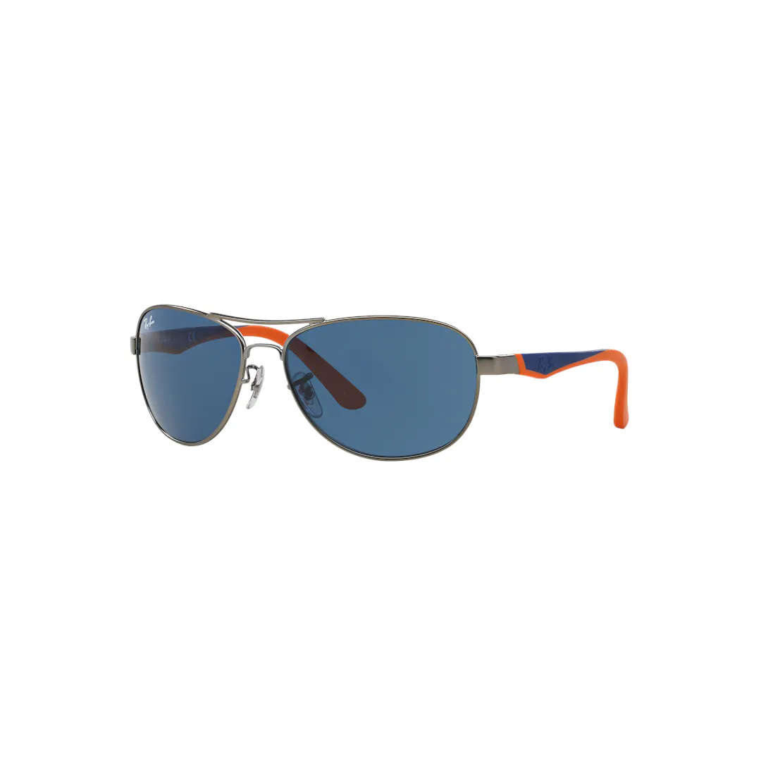 Ray-Ban RJ9534S Lunettes de Soleil Enfant - Argent Orange Ray-Ban RJ9534S Lunettes de Soleil Enfant - Argent Orange