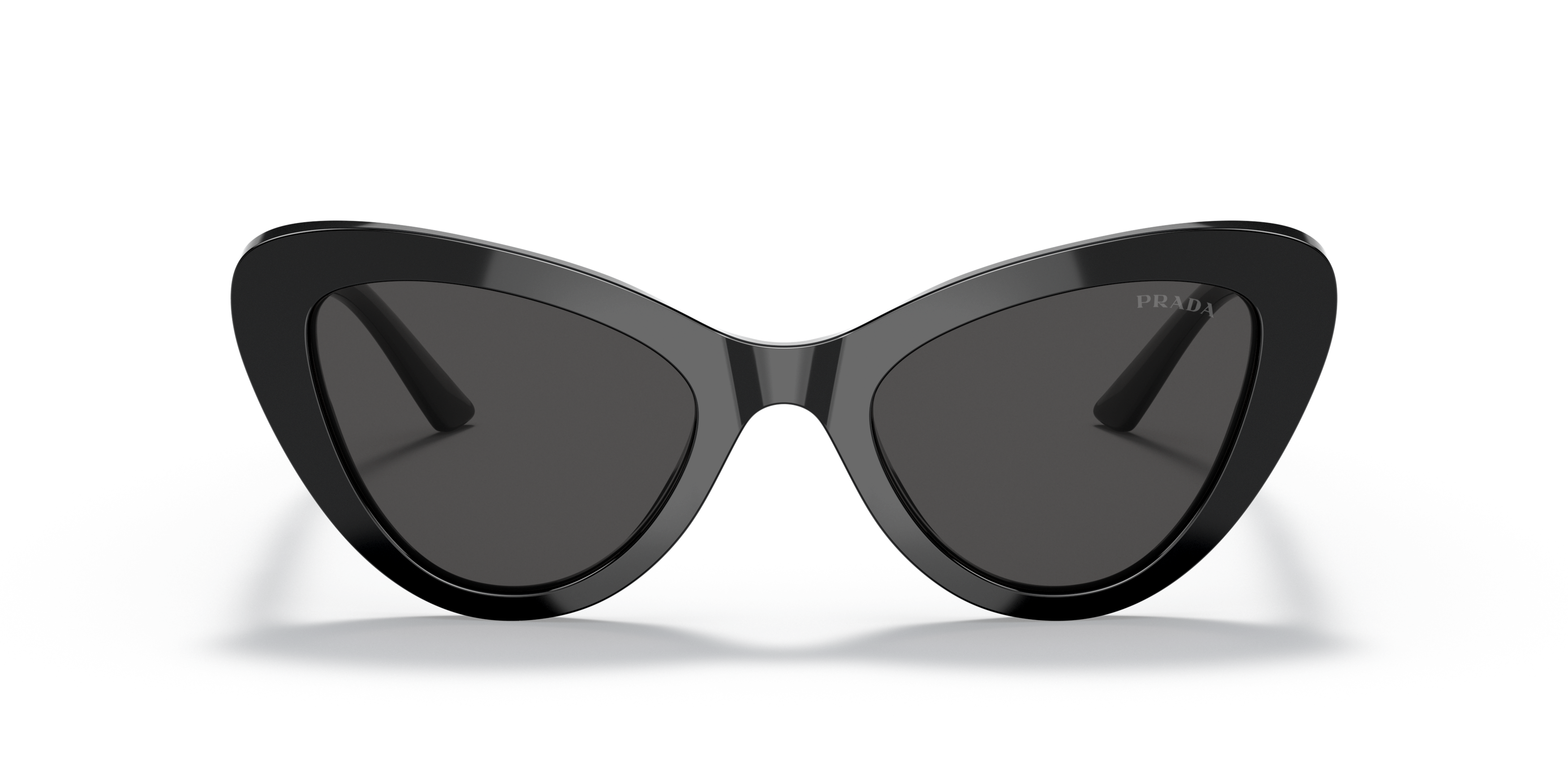 Front Prada PR 13YS (1AB5S0) Sunglasses Grey / Black