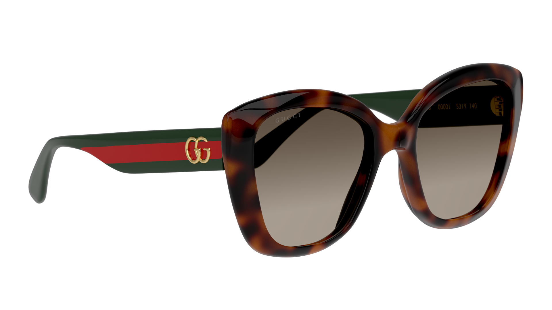 Angle_Right01 Gucci GG 0860S Sunglasses Brown / Tortoise Shell
