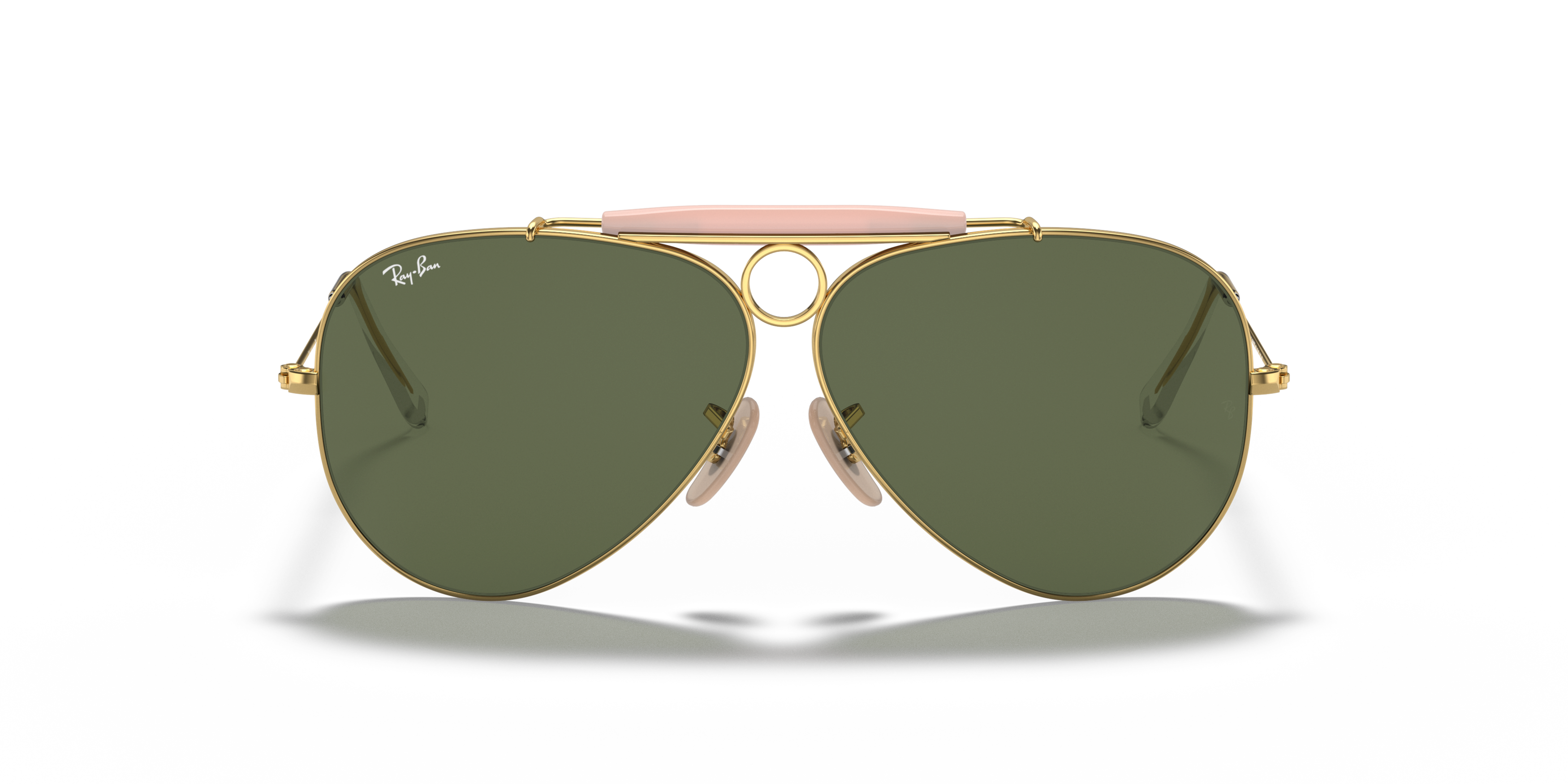 Front Ray-Ban Shooter RB3138 001 Groen / Goud