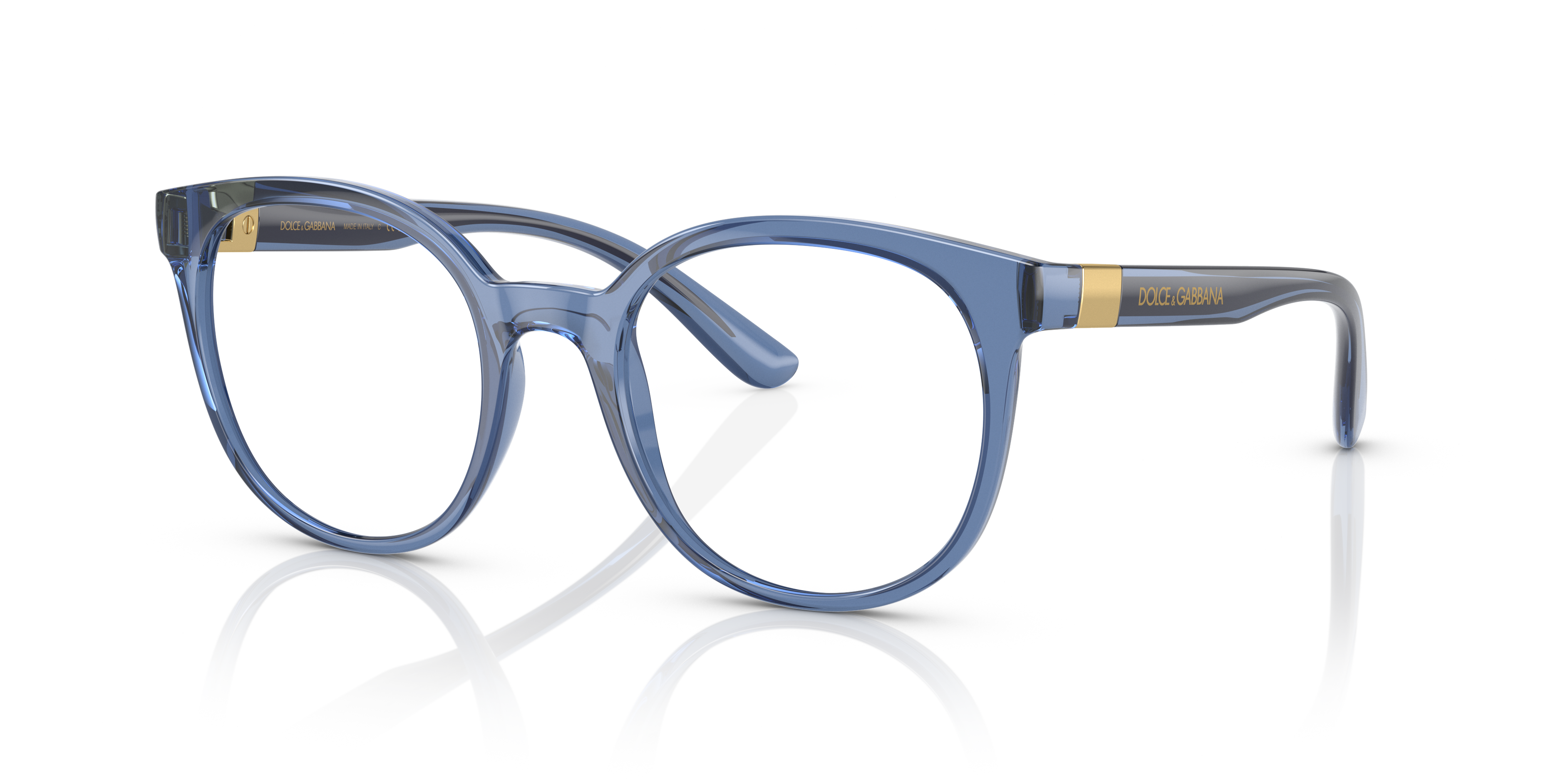 Angle_Left01 Dolce & Gabbana DG 5083 Glasses Transparent / Blue