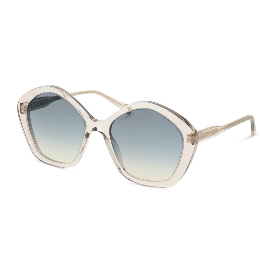 Chloe CH0082S Lunettes de Soleil Femme - Hexagonale Rose - Possibilité de verres correcteurs - Adapt