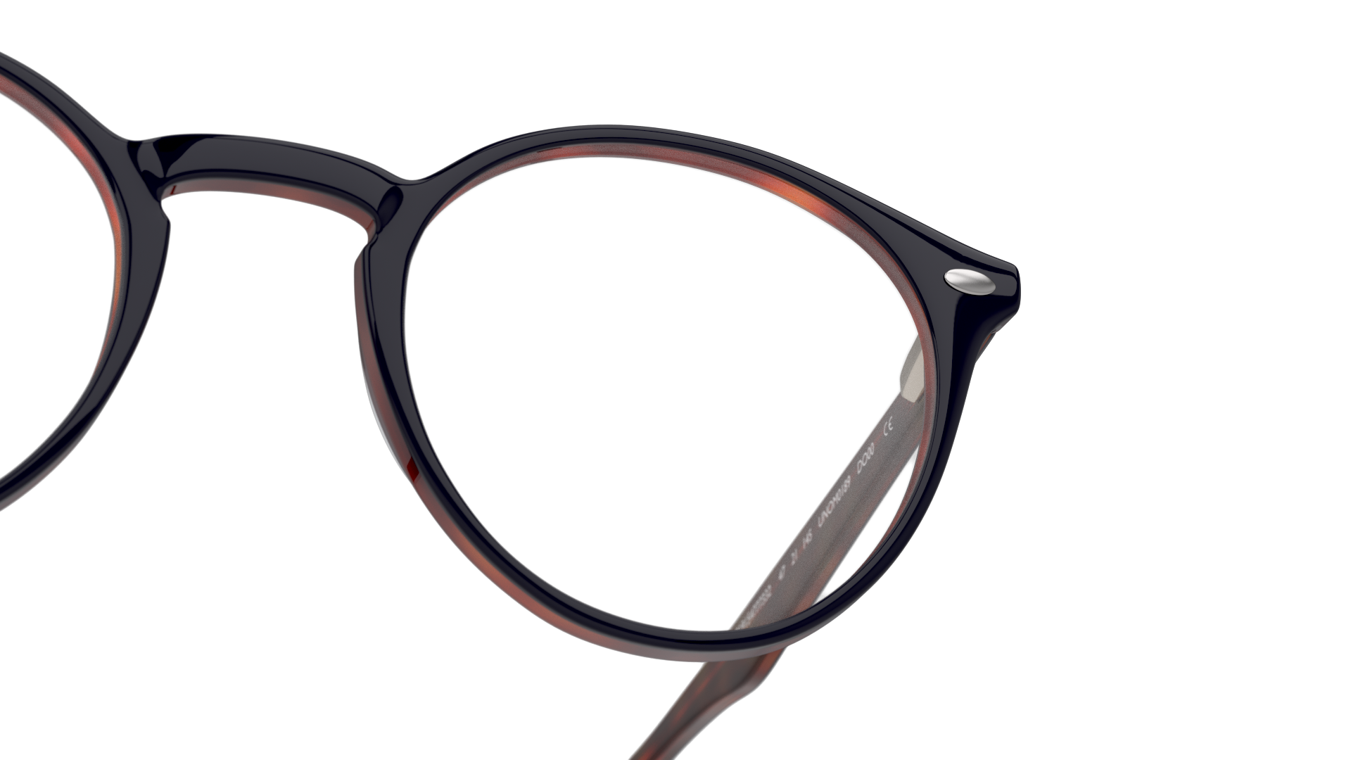 Detail01 Unofficial UNOM0189 (CC00) Glasses Transparent / Navy