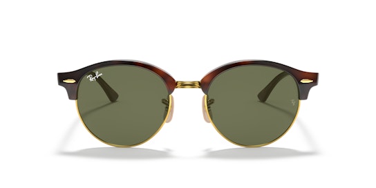 Ray-Ban Clubround Classic RB4246 990 Groen / Goud, Bruin