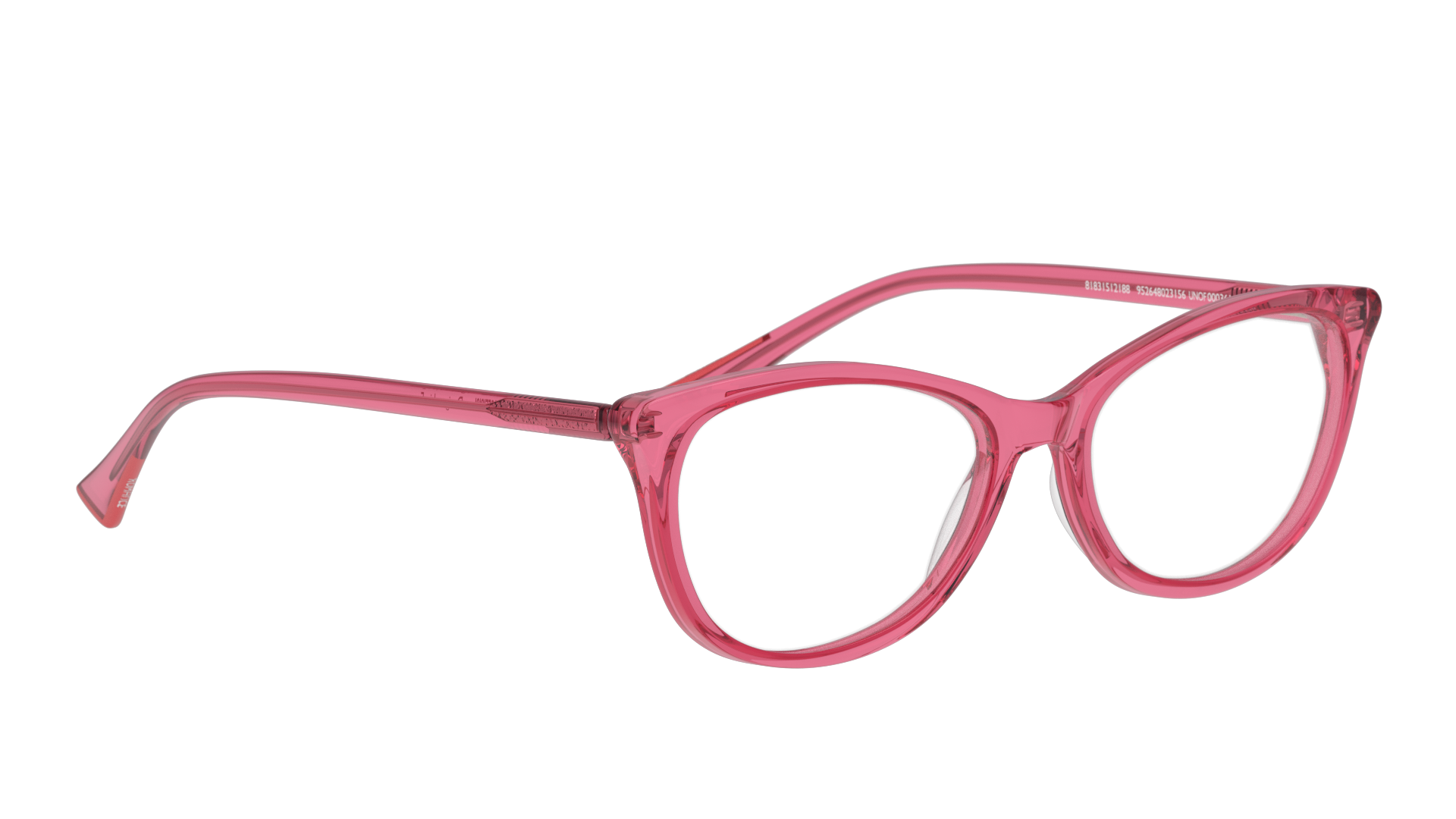 Angle_Right01 Unofficial UNOF0003 Glasses Transparent / Transparent, Pink