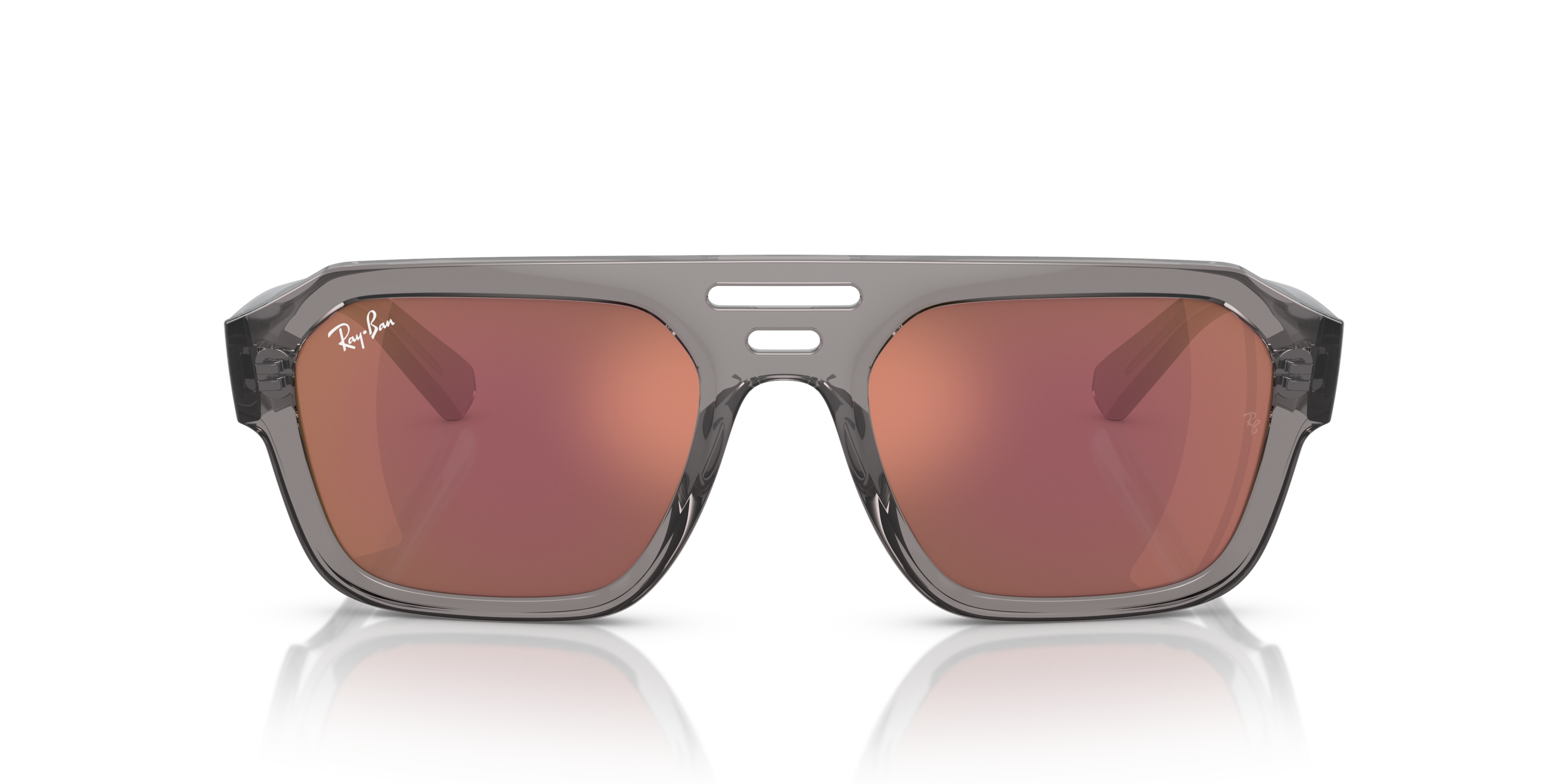 Front Ray-Ban RB 4397 Sunglasses Red / Transparent, Grey