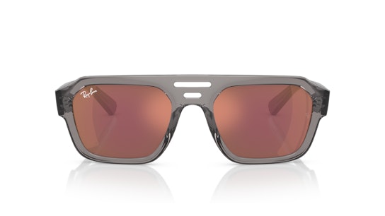 Ray-Ban RB 4397 Sunglasses Red / Transparent, Grey