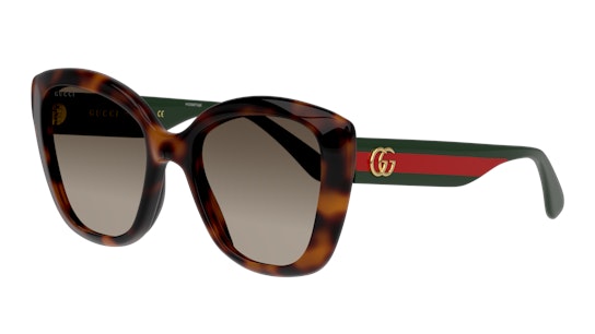 Gucci GG 0860S (001) Sunglasses Brown / Tortoise Shell