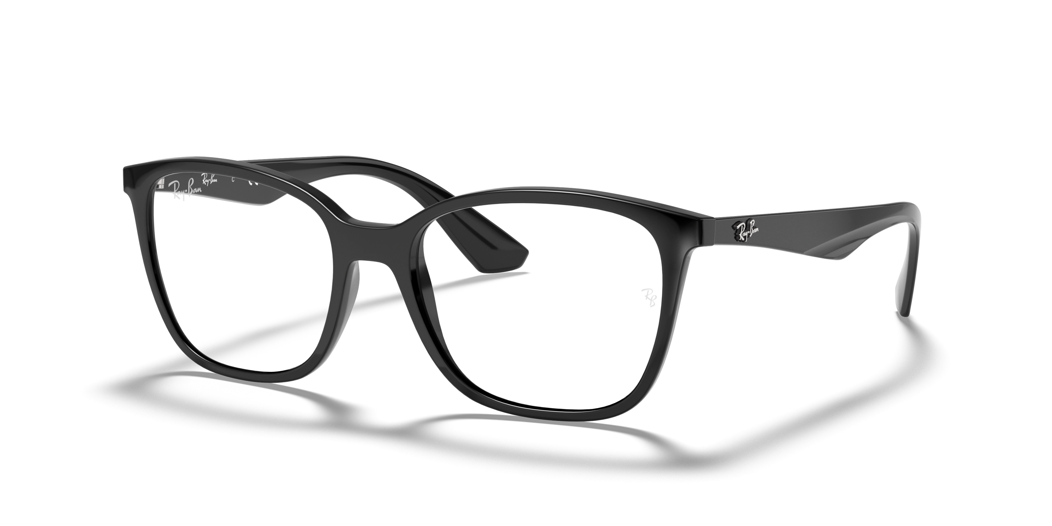 Angle_Left01 Ray-Ban RX 7066 (2000) Glasses Transparent / Black
