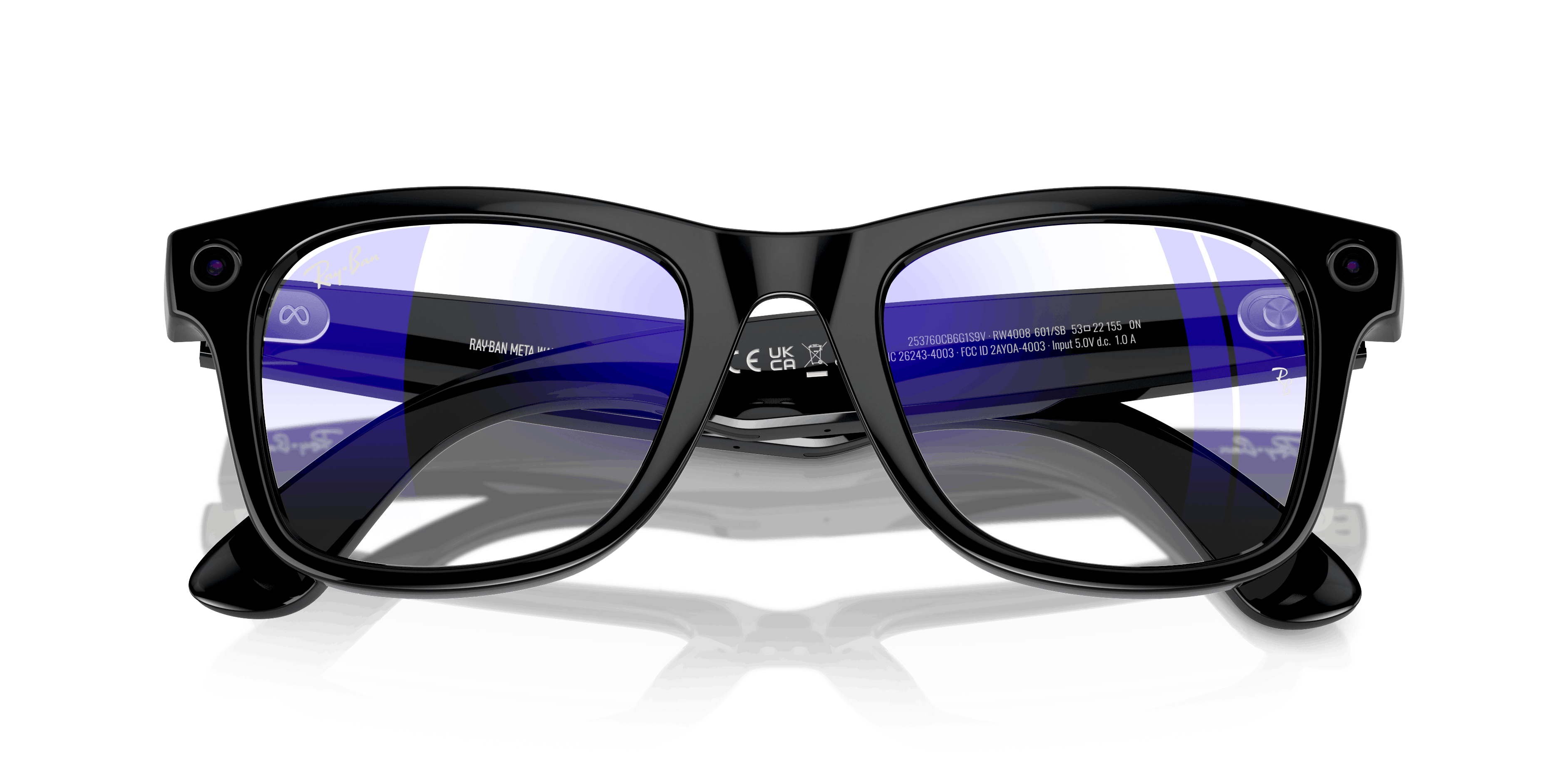 Folded, Ray-Ban Meta Wayfarer RW 4008