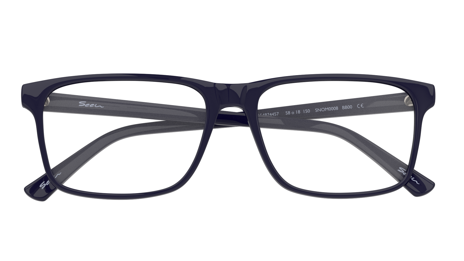 Folded Seen SN OM0008 (Large) Glasses Transparent / Blue