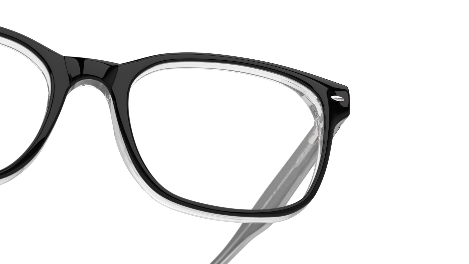 Detail01 Unofficial UNOM0012 (BT00) Glasses Transparent / Black