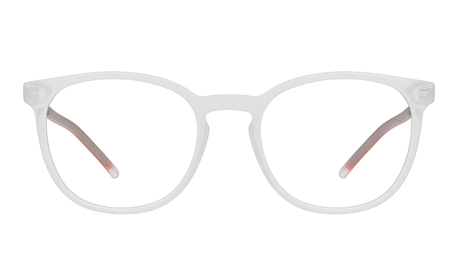 Front Unofficial UNOM0253 (TS00) Glasses Transparent / Transparent, White