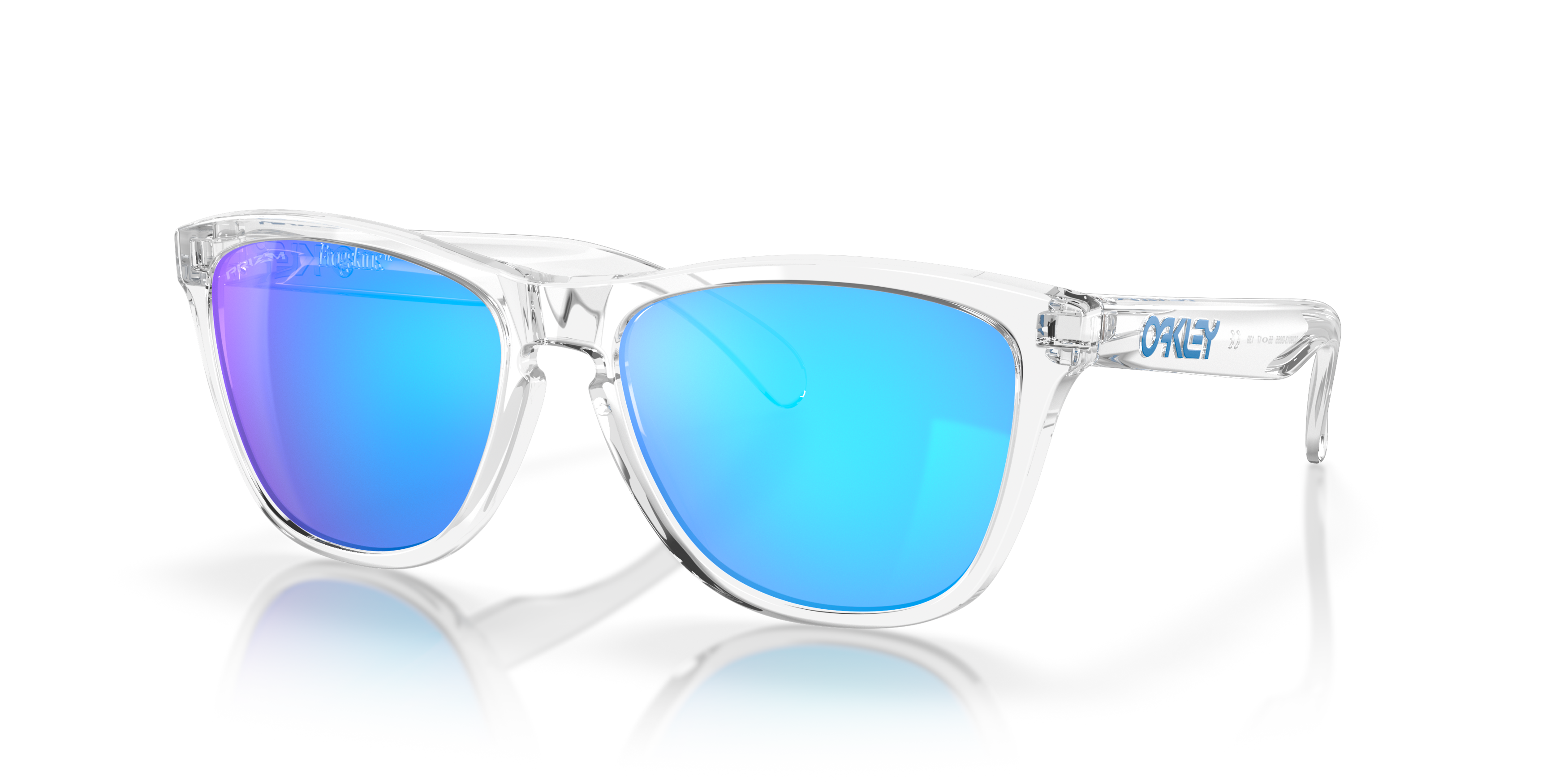 Angle_Left01 Oakley Frogskins OO 9013 Sunglasses Blue / Transparent, Blue