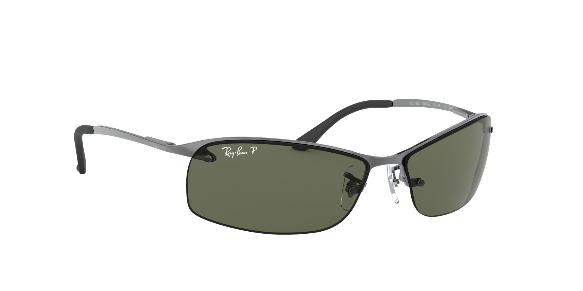Angle_Right01 Ray-Ban RB 3183 (004/9A) Sunglasses Green / Grey