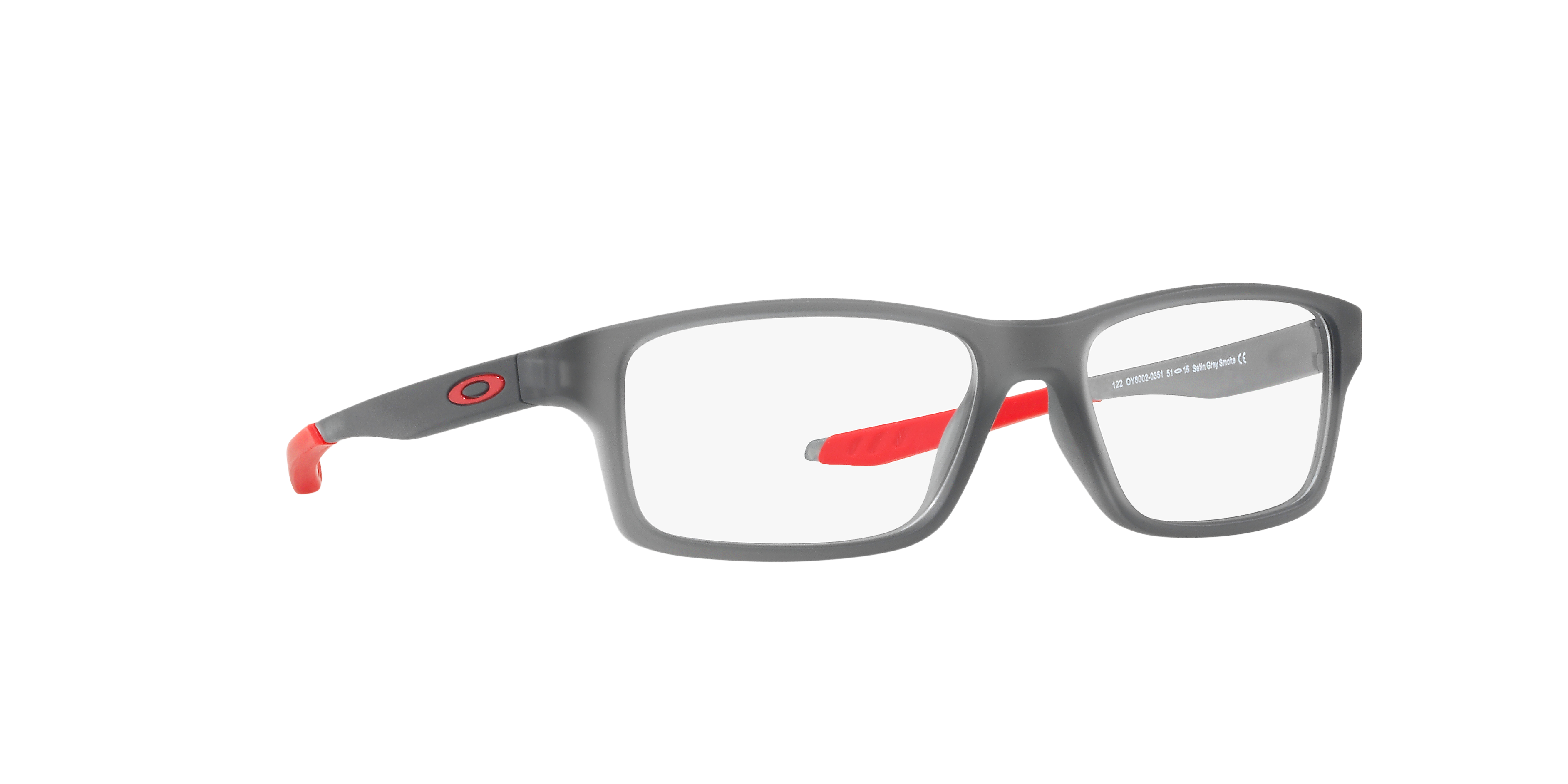 Angle_Right01 Oakley Crosslink Xs OY 8002 Youth Glasses Transparent / Grey